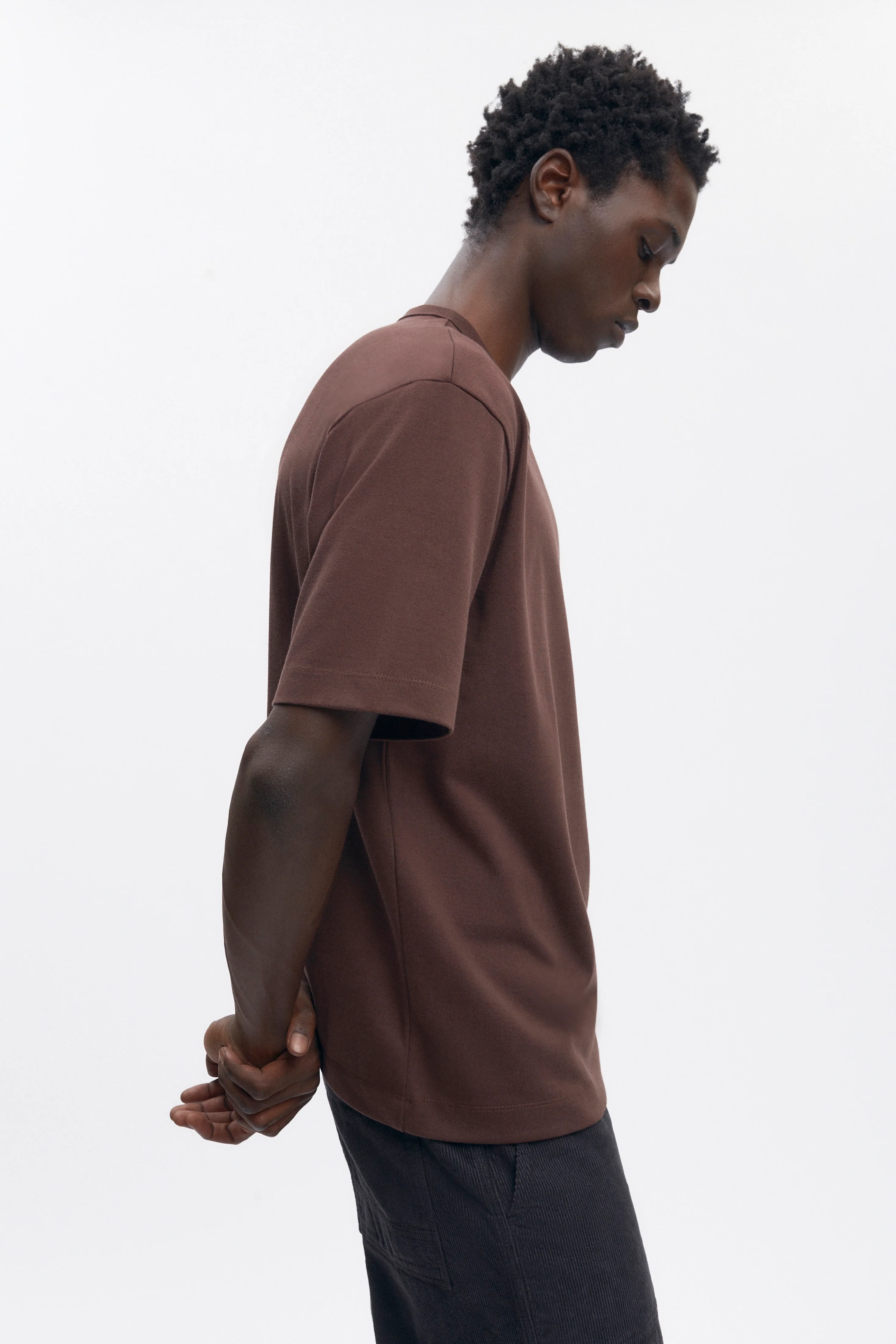 Men's Heavyweight Box Crew in Coffee Bean - Image 3