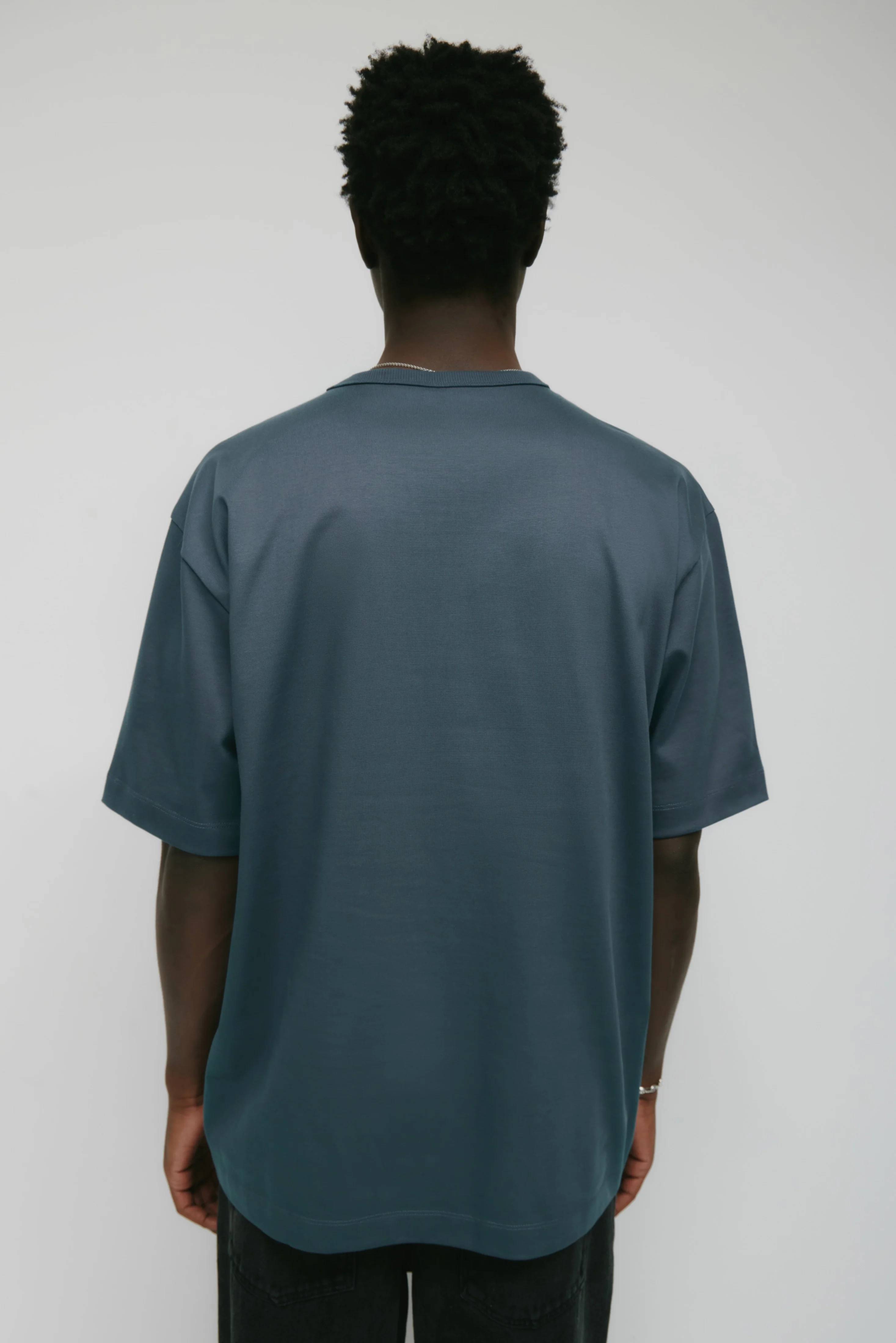 Men's Heavyweight Box Crew in Dark Slate - Image 4