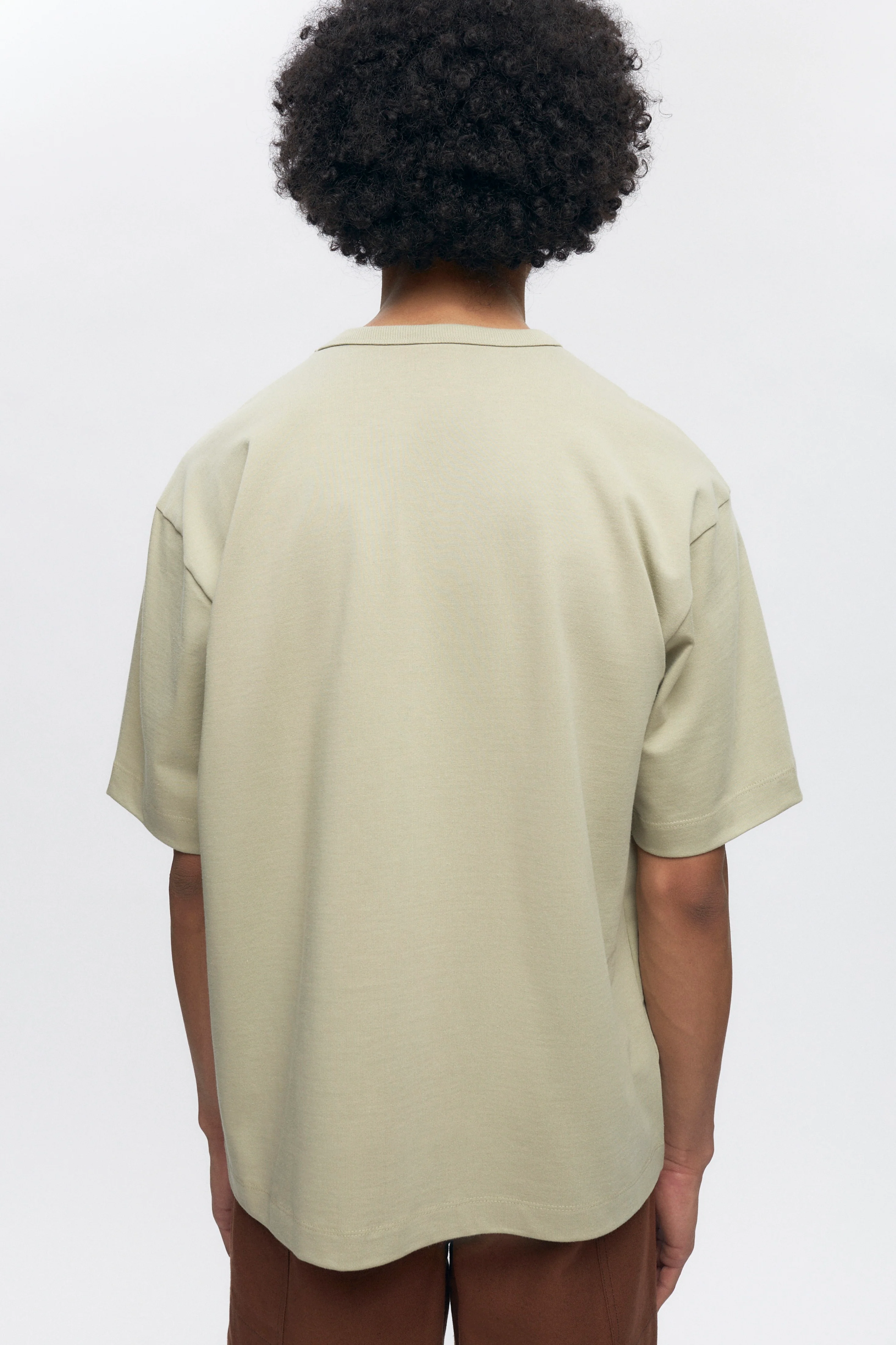 Men's Heavyweight Box Crew in Dune Grass - Image 3