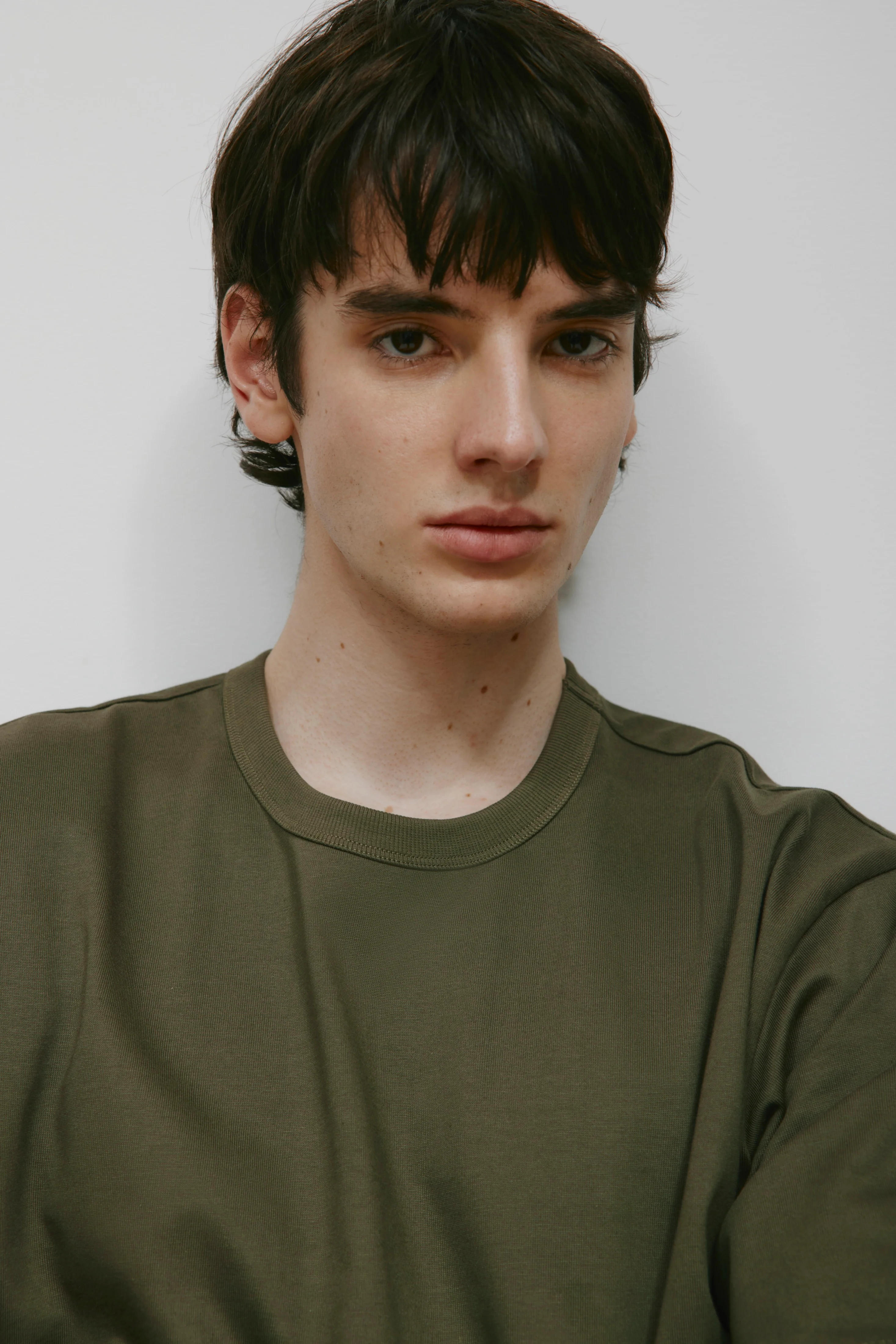 Men's Heavyweight Box Crew in Olive - Image 5