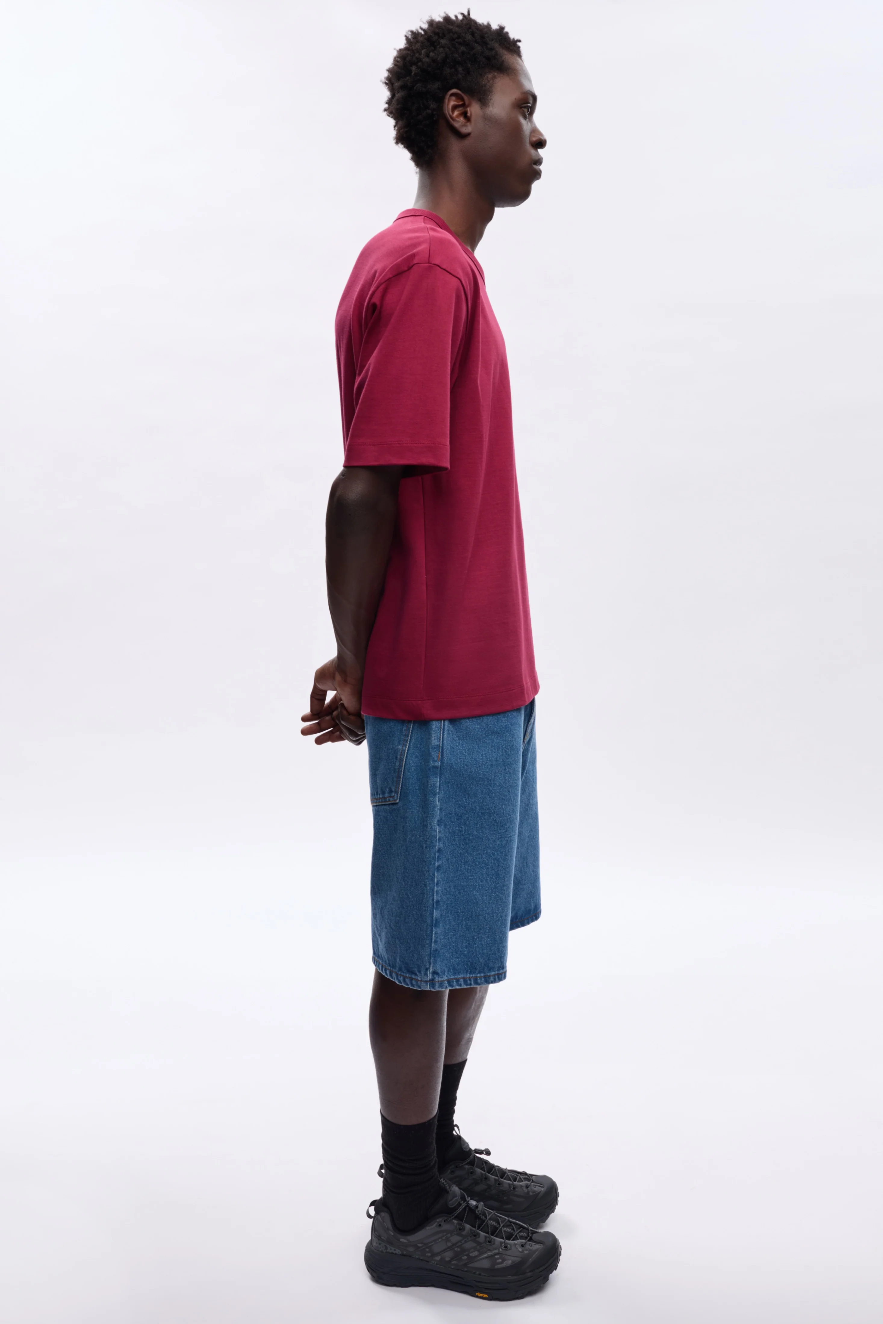 Men's Heavyweight Box Crew in Sunstar Red - Image 5