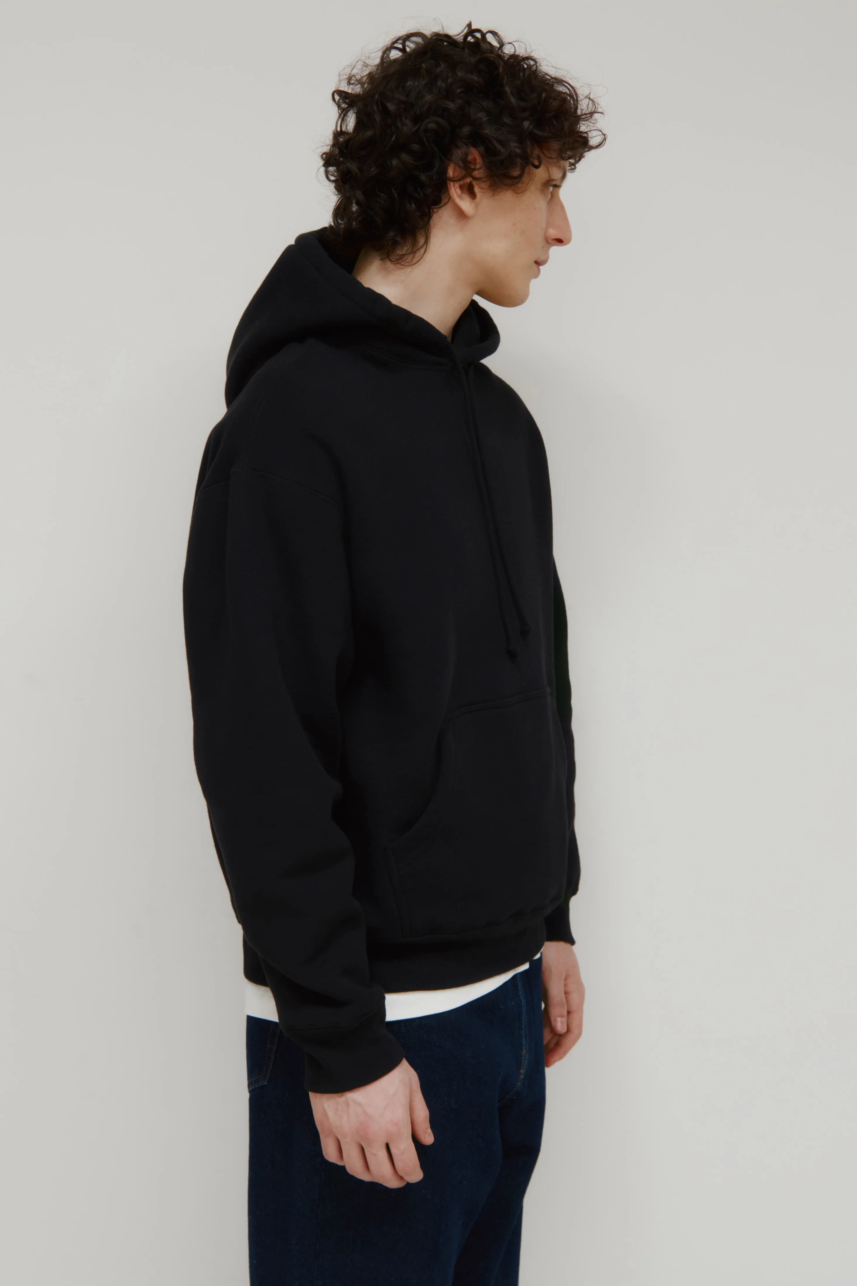 Men's Heavyweight Hoodie in Black - Image 3