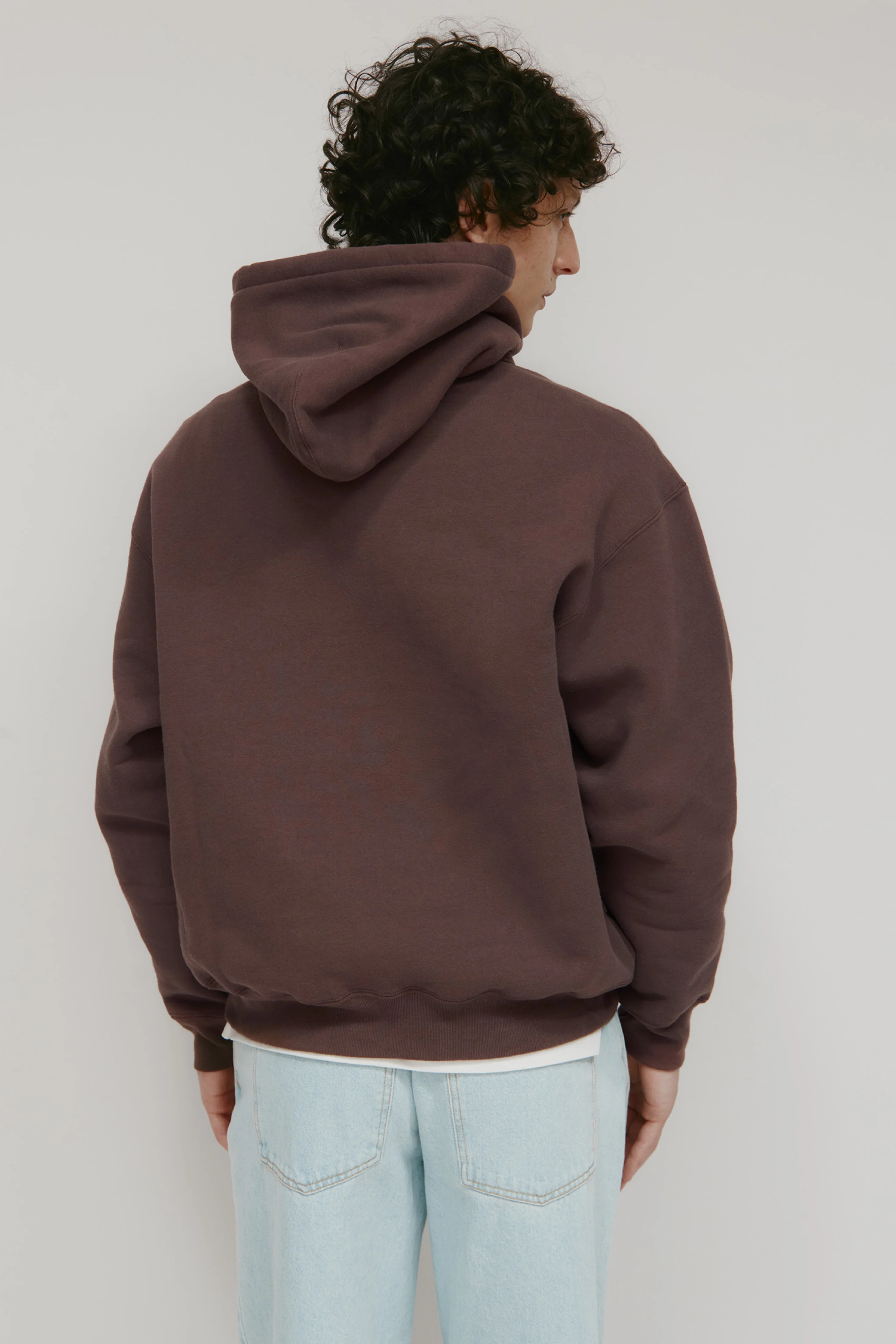 Men's Heavyweight Hoodie in Coffee Bean - Image 3