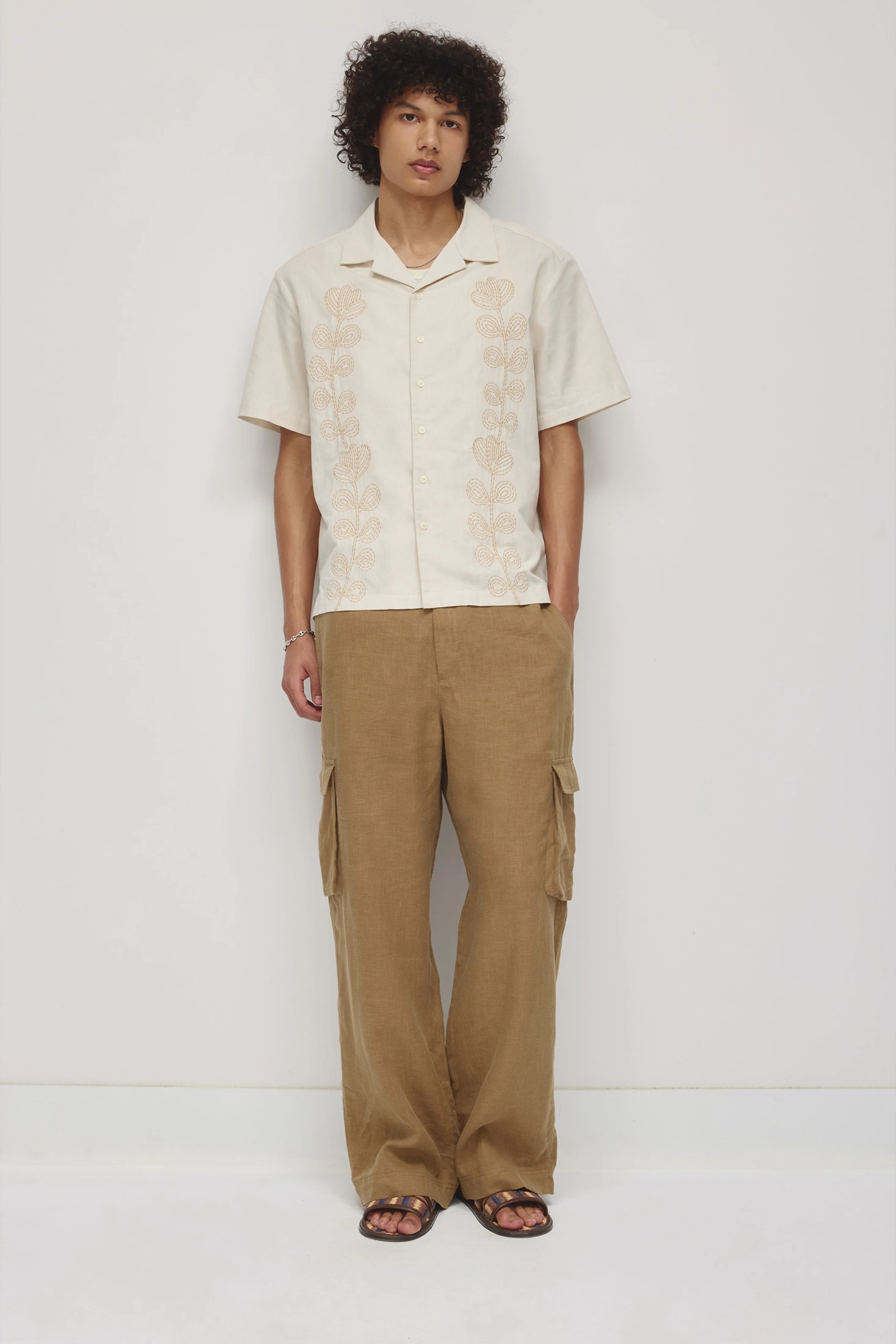 Men's Linen Camp Shirt - Image 2