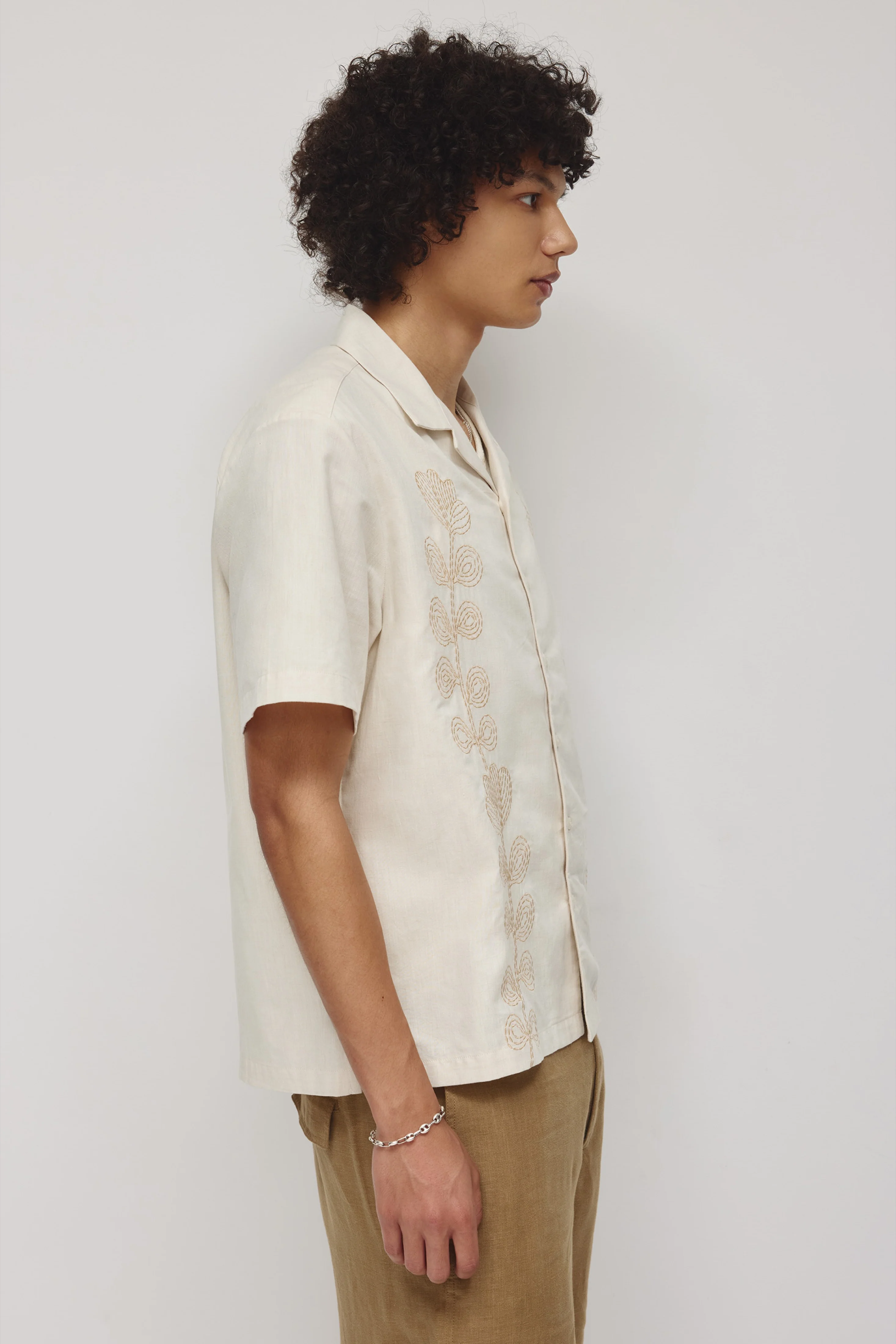 Men's Linen Camp Shirt - Image 3
