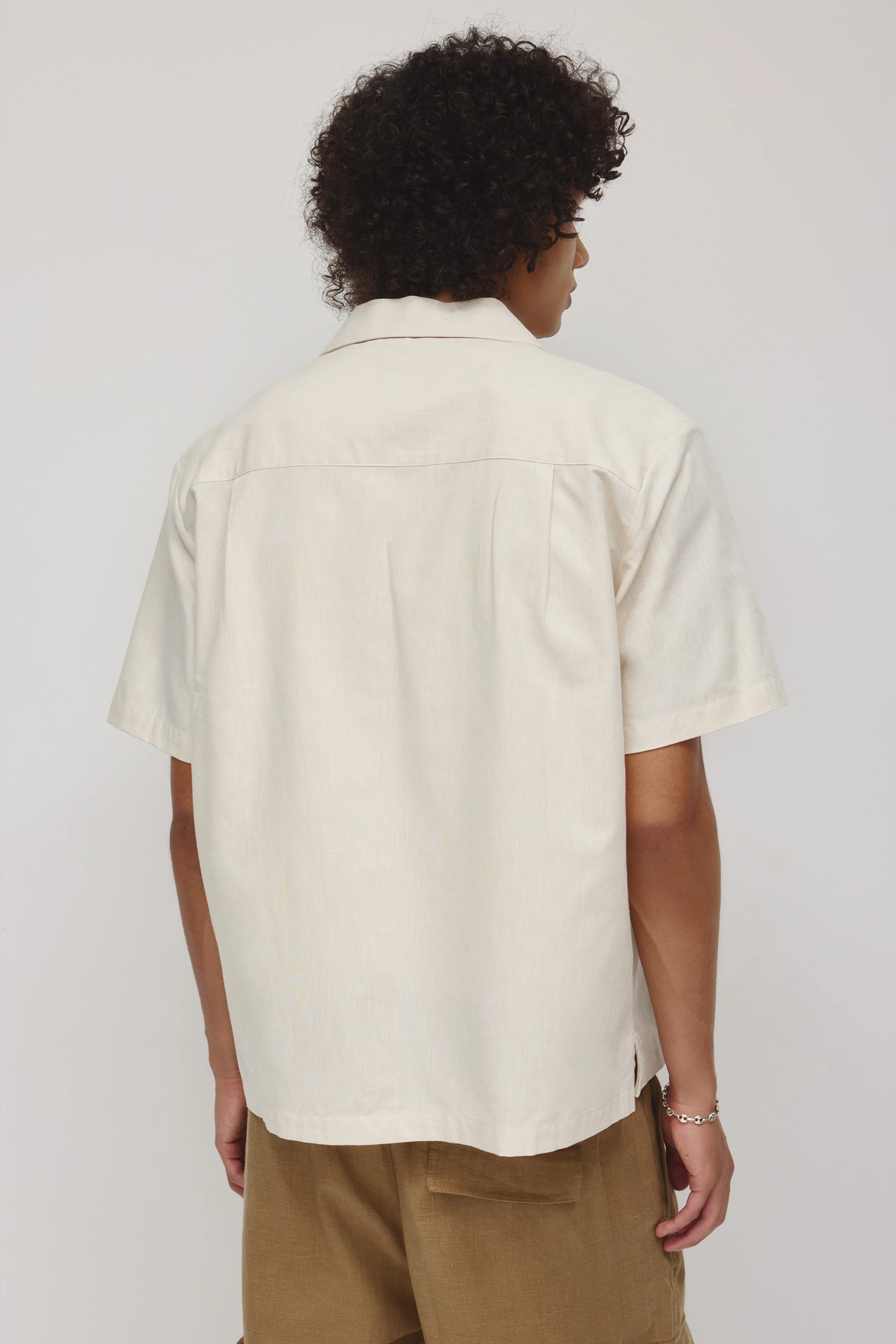 Men's Linen Camp Shirt - Image 4