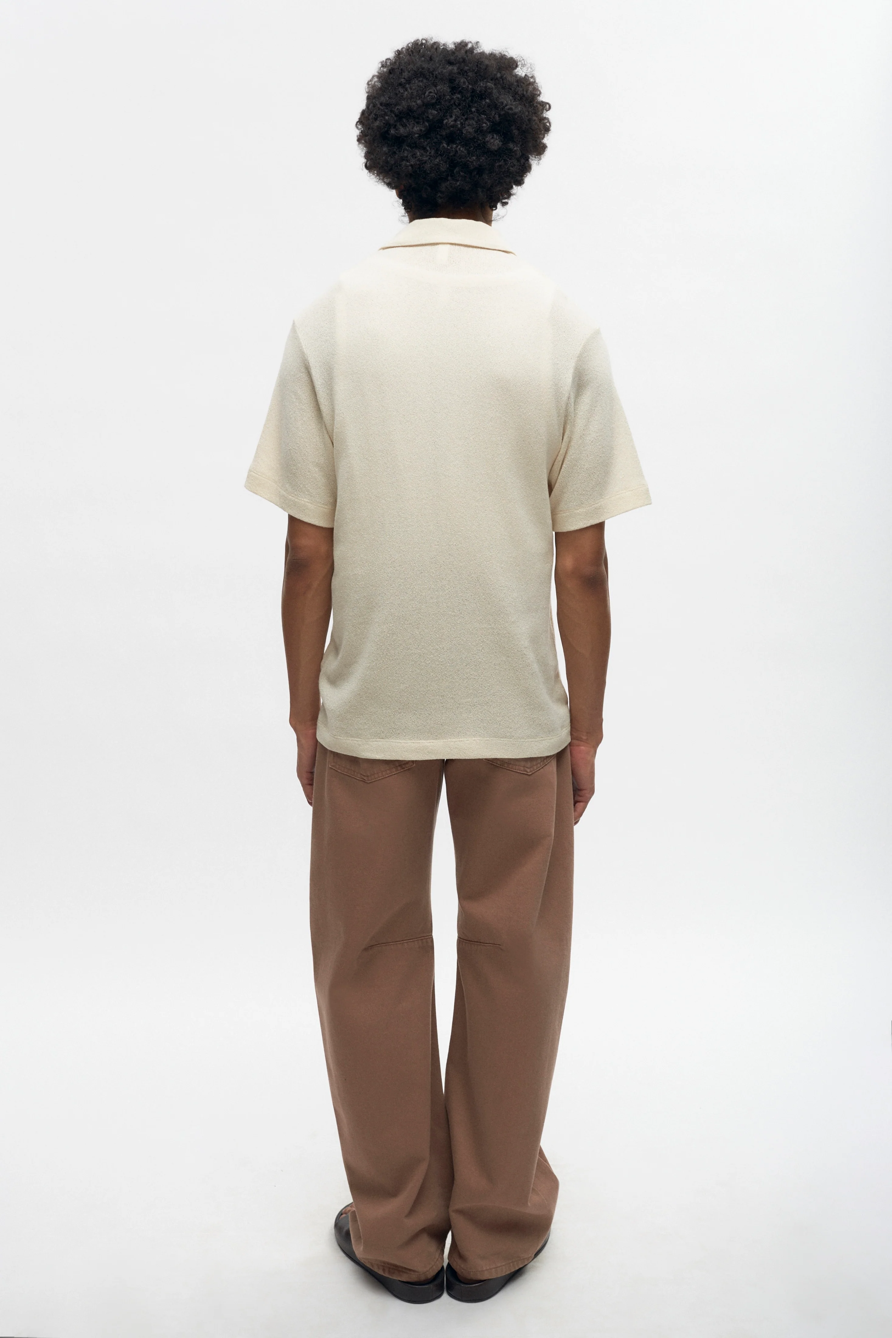 Luxor Jersey Polo in Natural - Image 5
