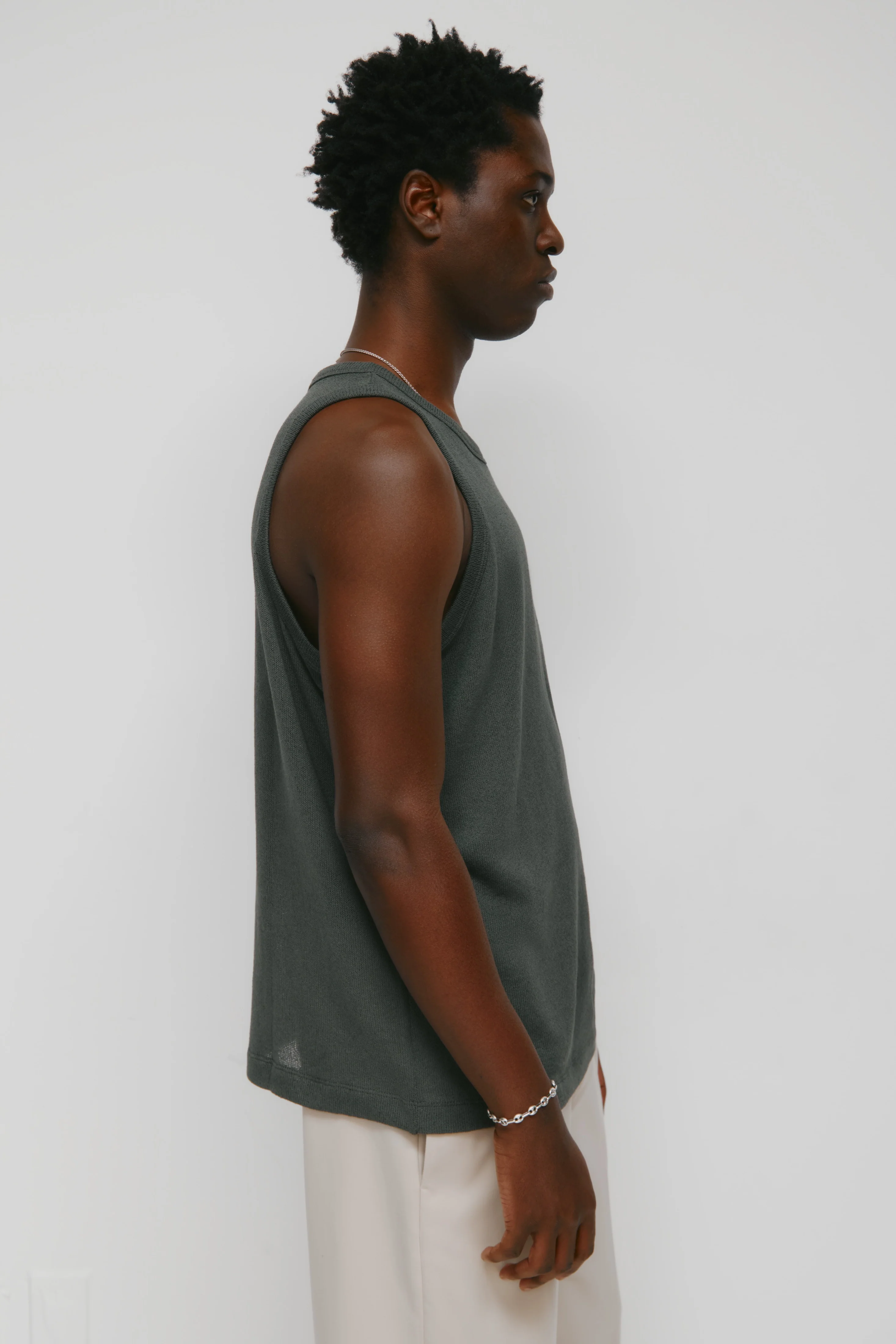 Men's Luxor Jersey Tank in Beluga - Image 4