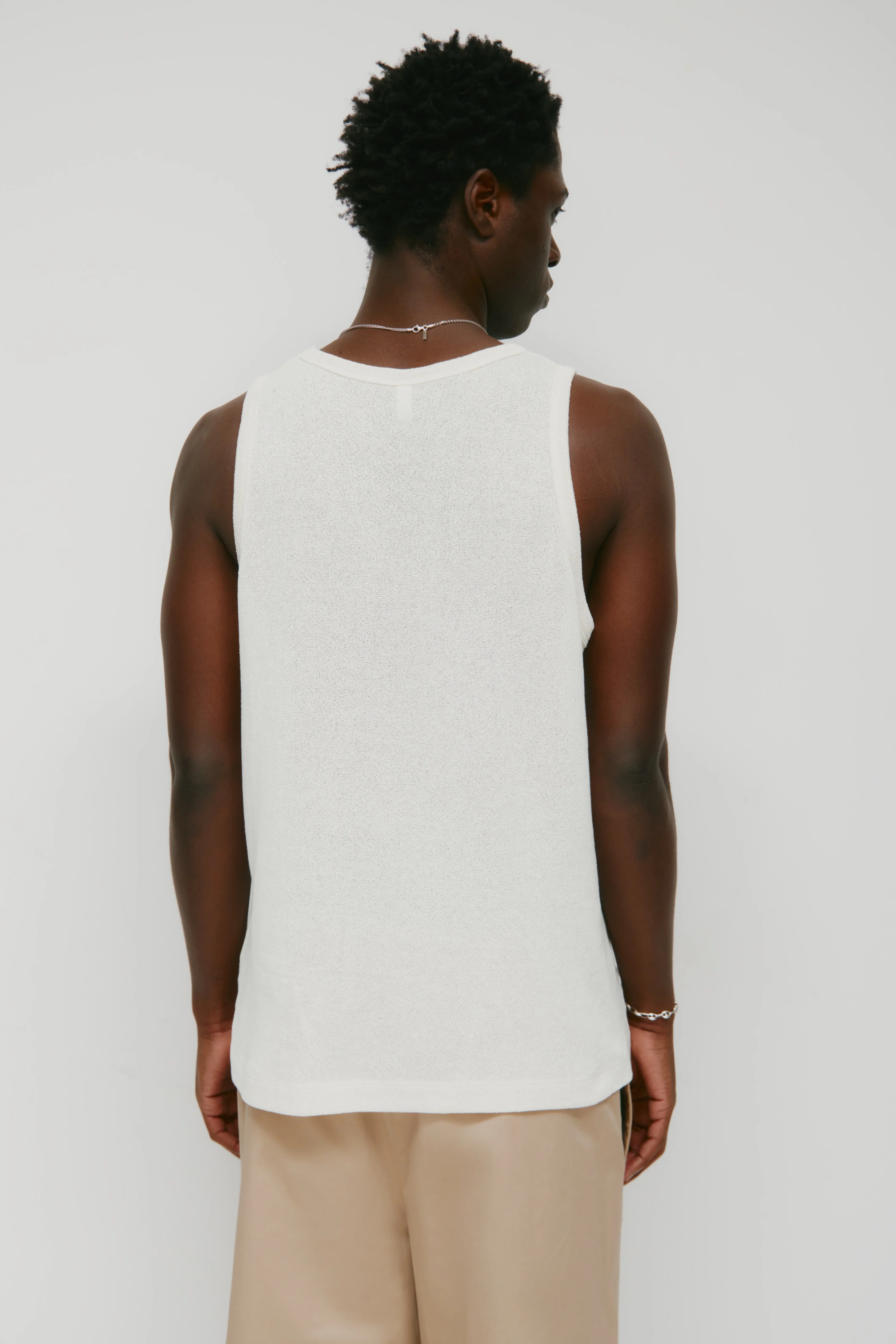 Men's Luxor Jersey Tank in Natural - Image 5