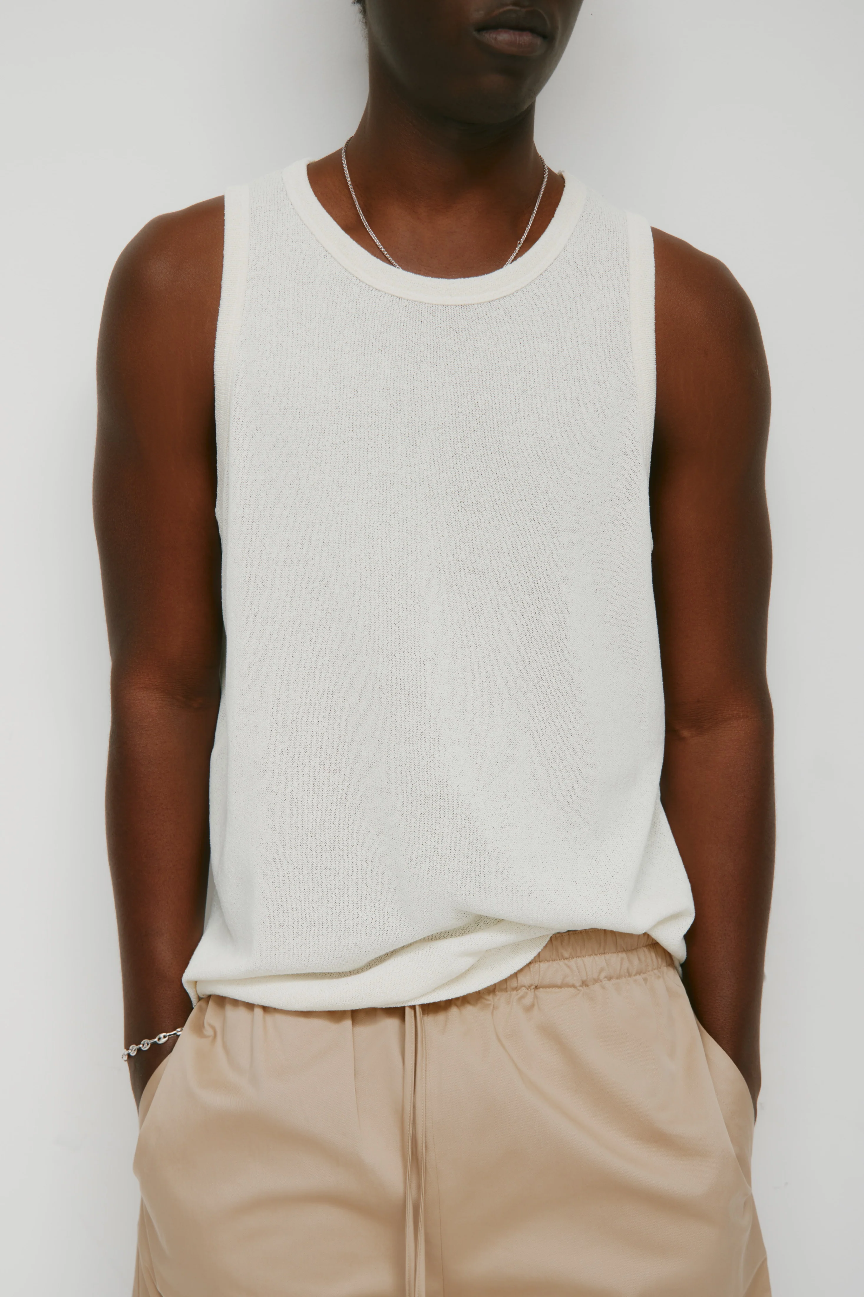 Men's Luxor Jersey Tank in Natural - Image 6