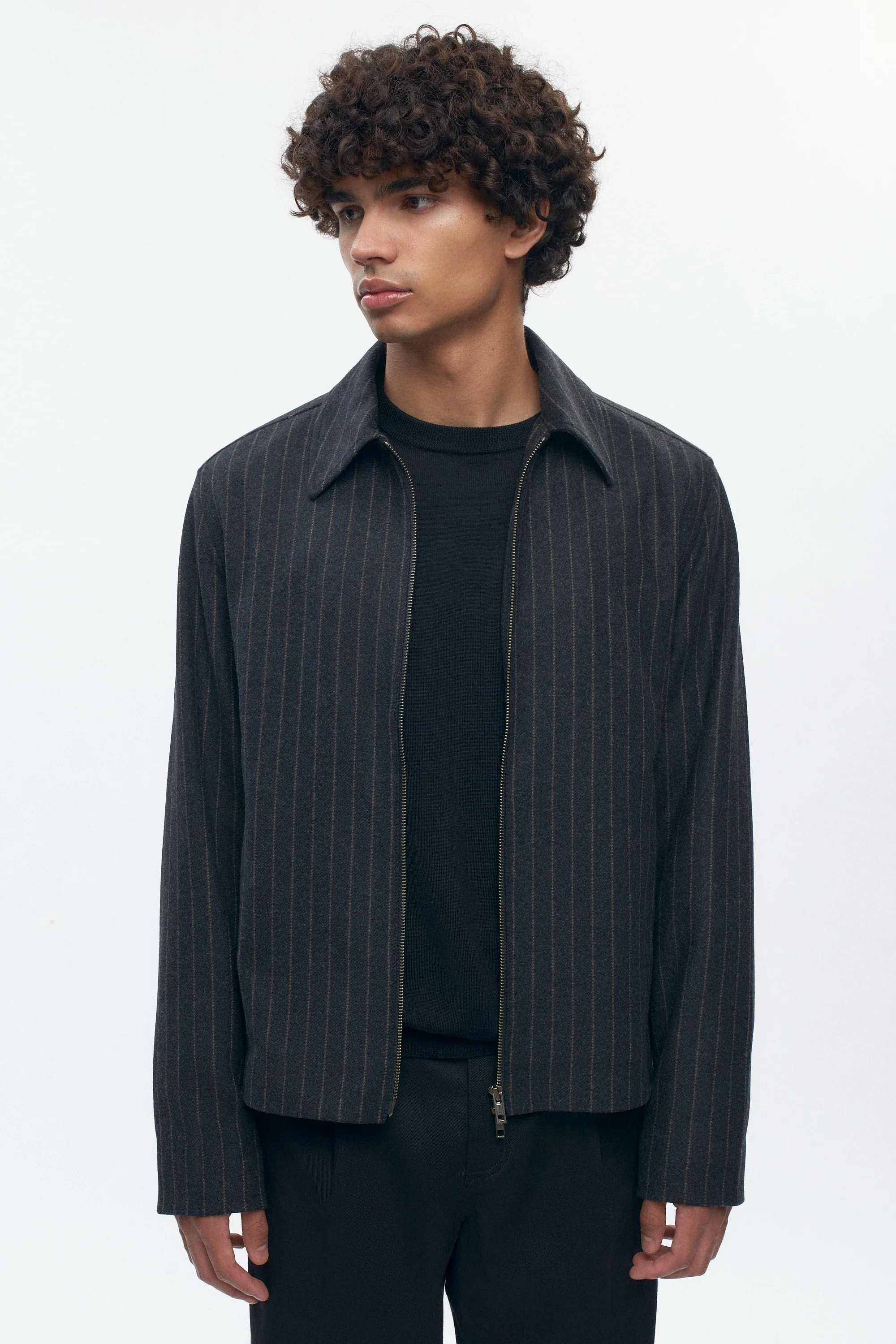 Men's Malik Wool Jacket in Black