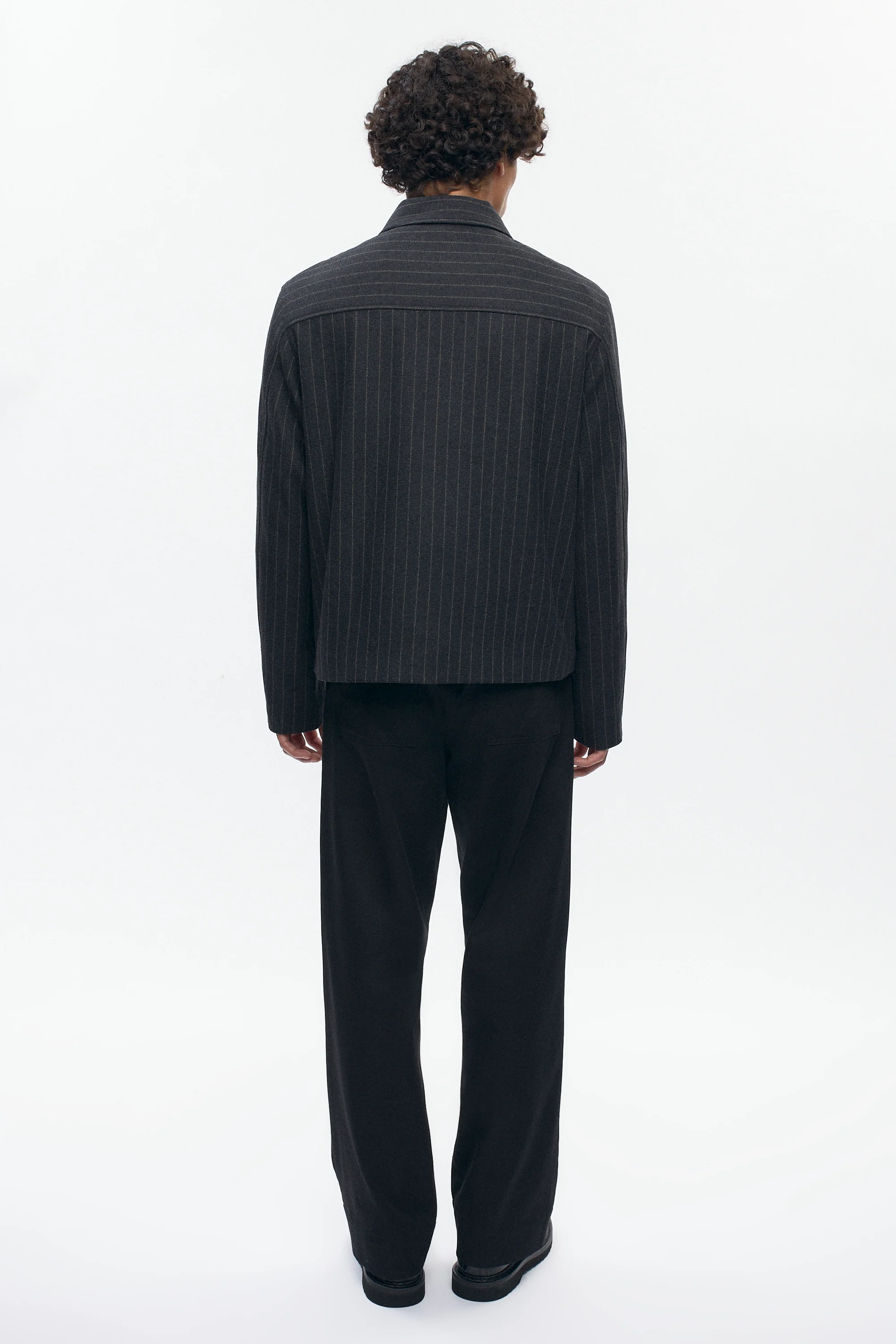 Men's Malik Wool Jacket in Black - Image 6