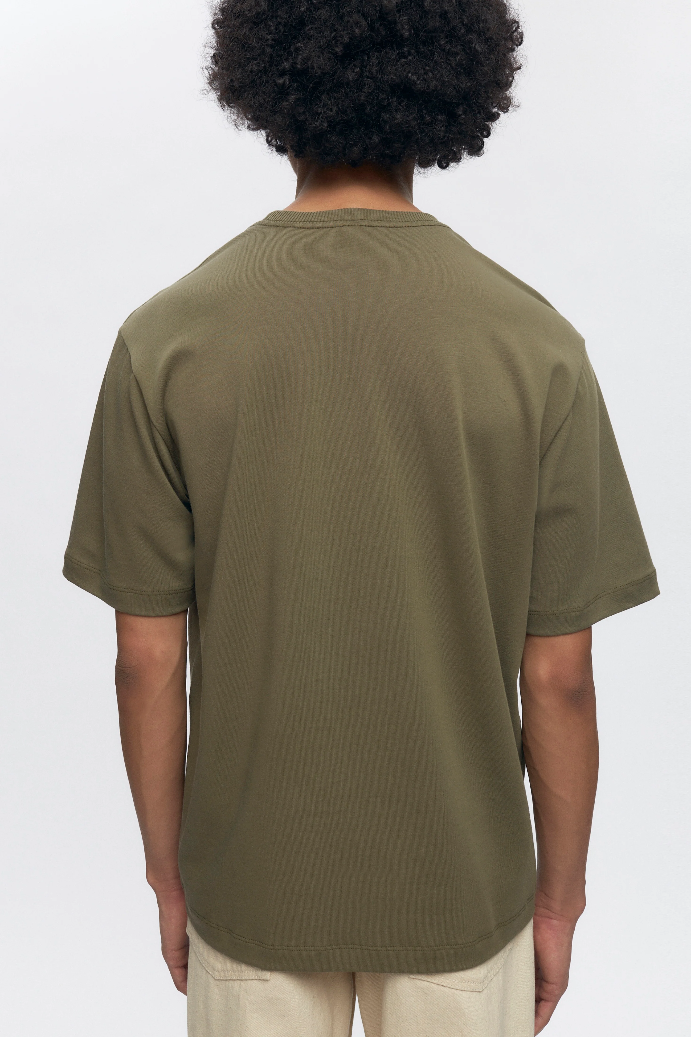 Men's Midweight Crew in Olive - Image 3