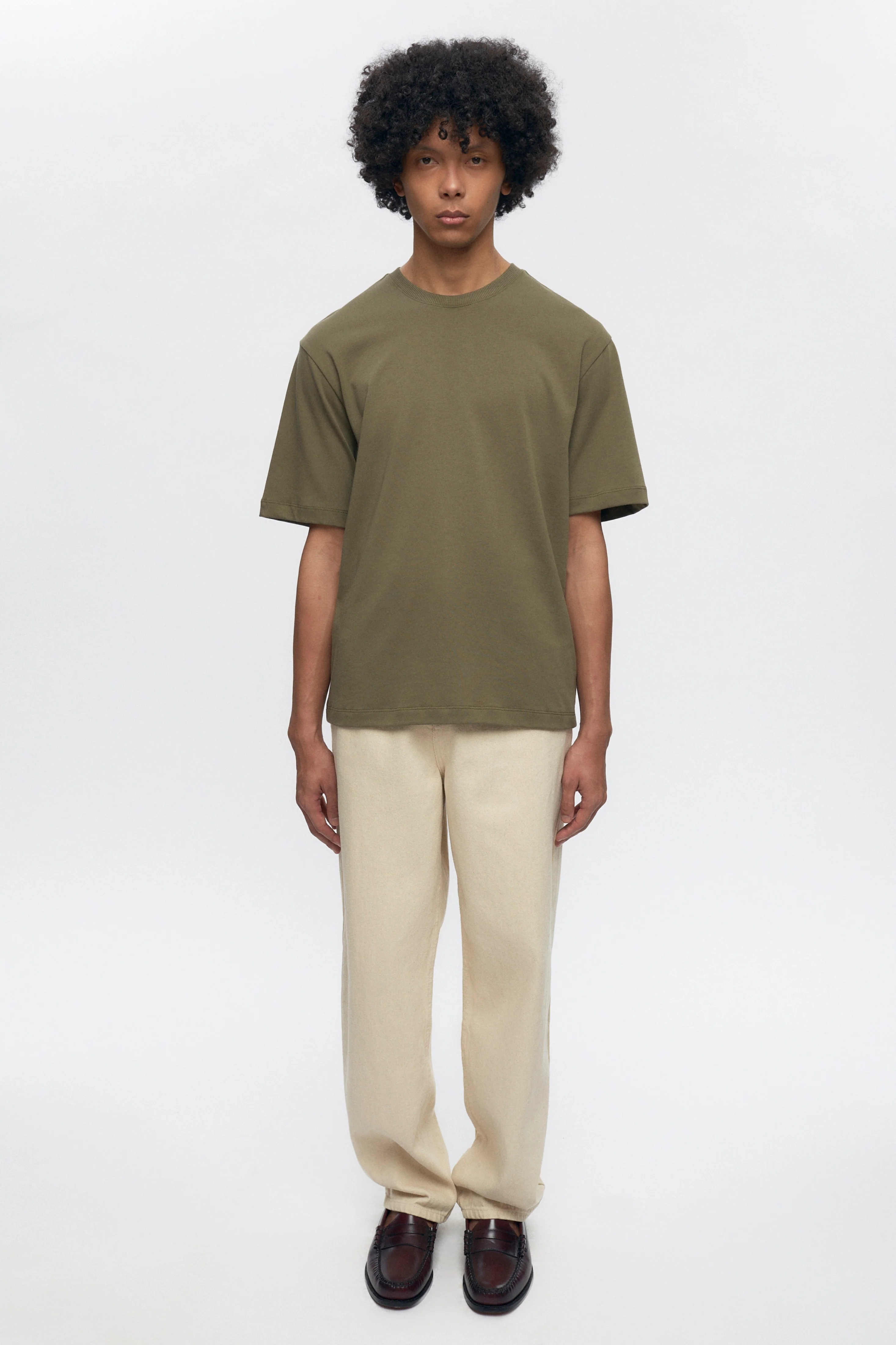 Men's Midweight Crew in Olive - Image 4
