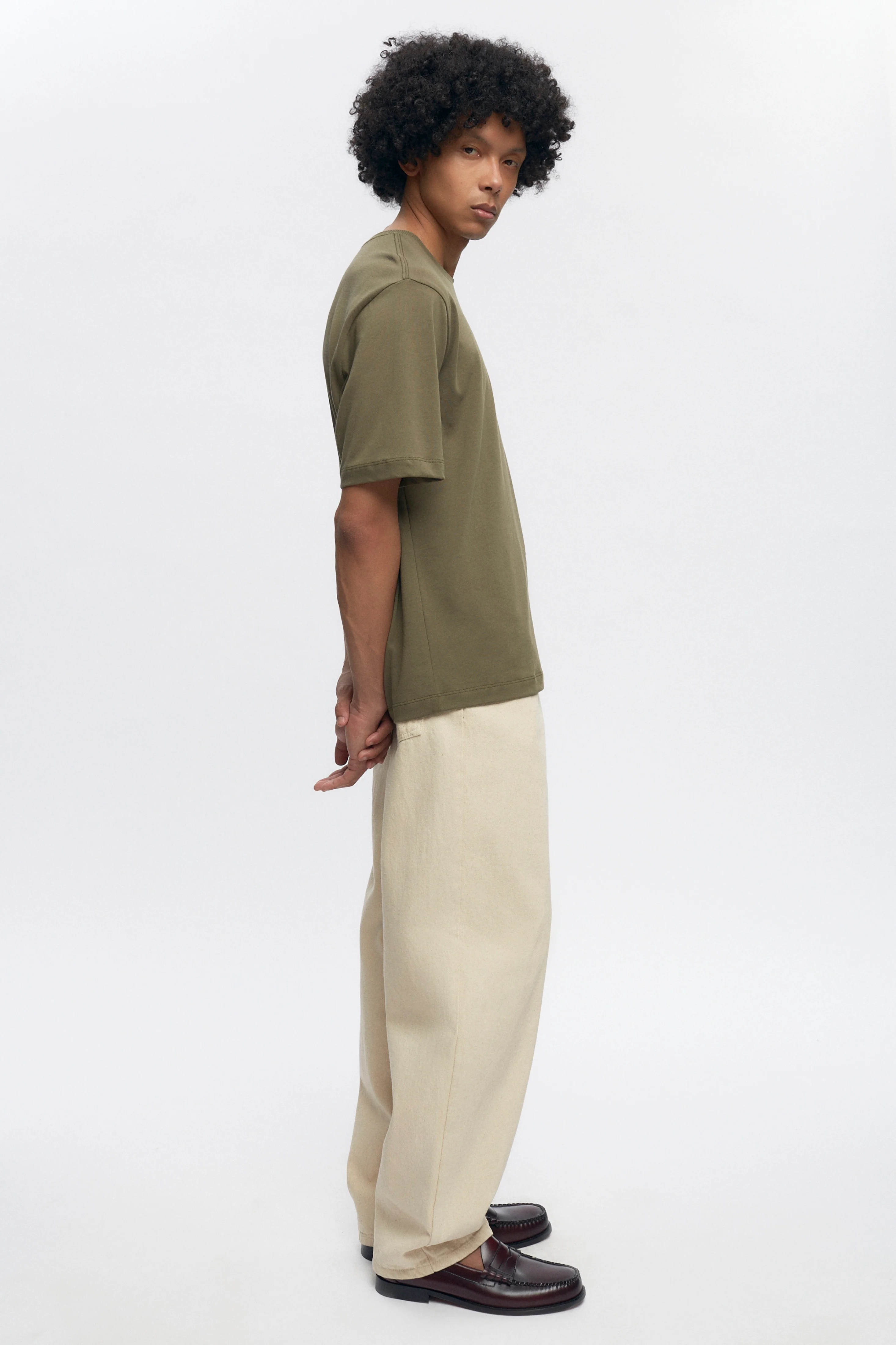 Men's Midweight Crew in Olive - Image 5