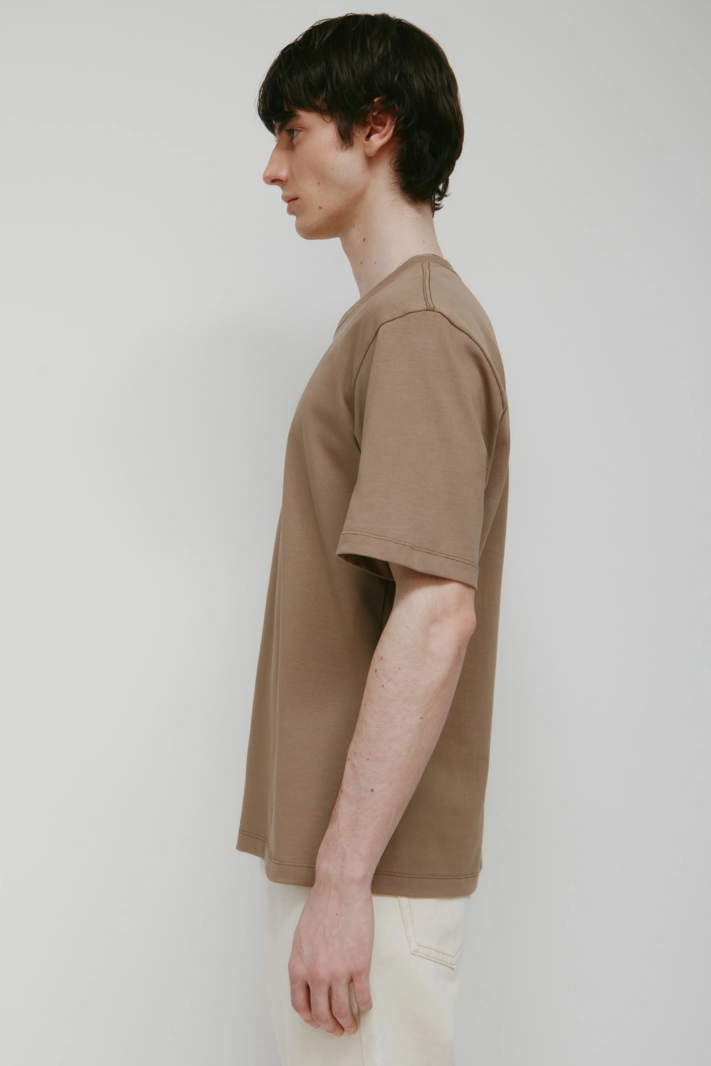 Men's Midweight Crew in Taupe - Image 3