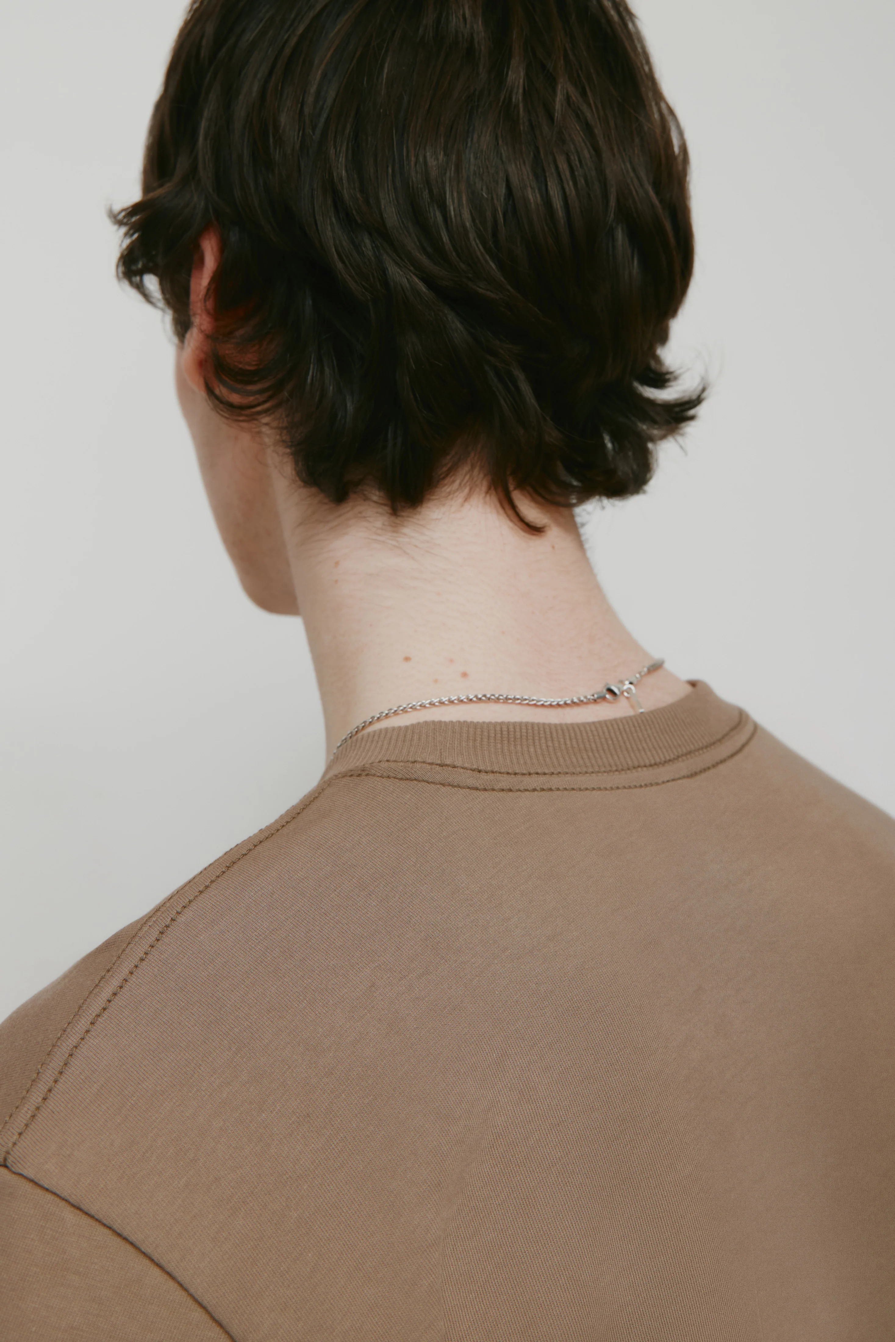 Men's Midweight Crew in Taupe - Image 5