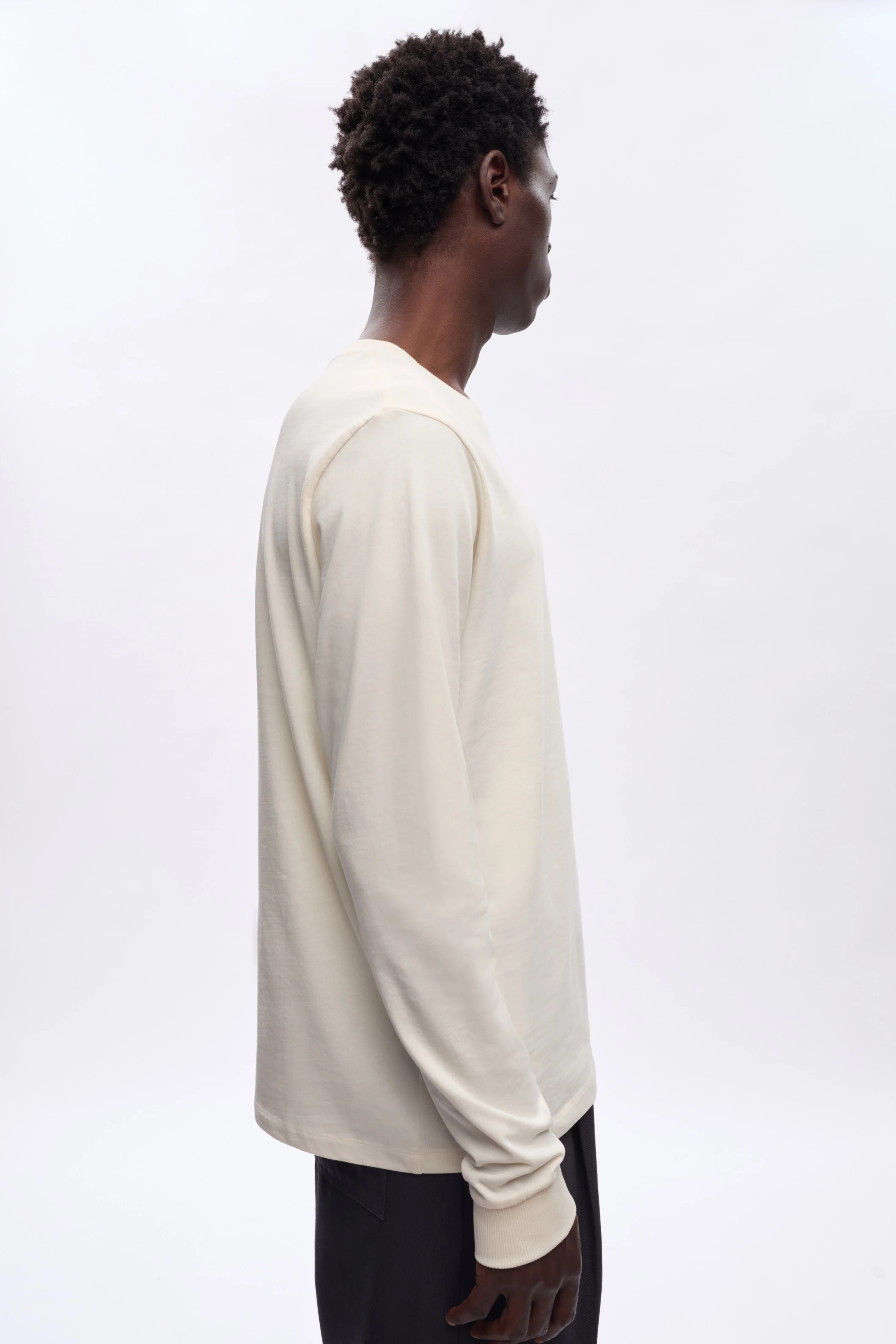 Men's Midweight Longsleeve in Natural - Image 3