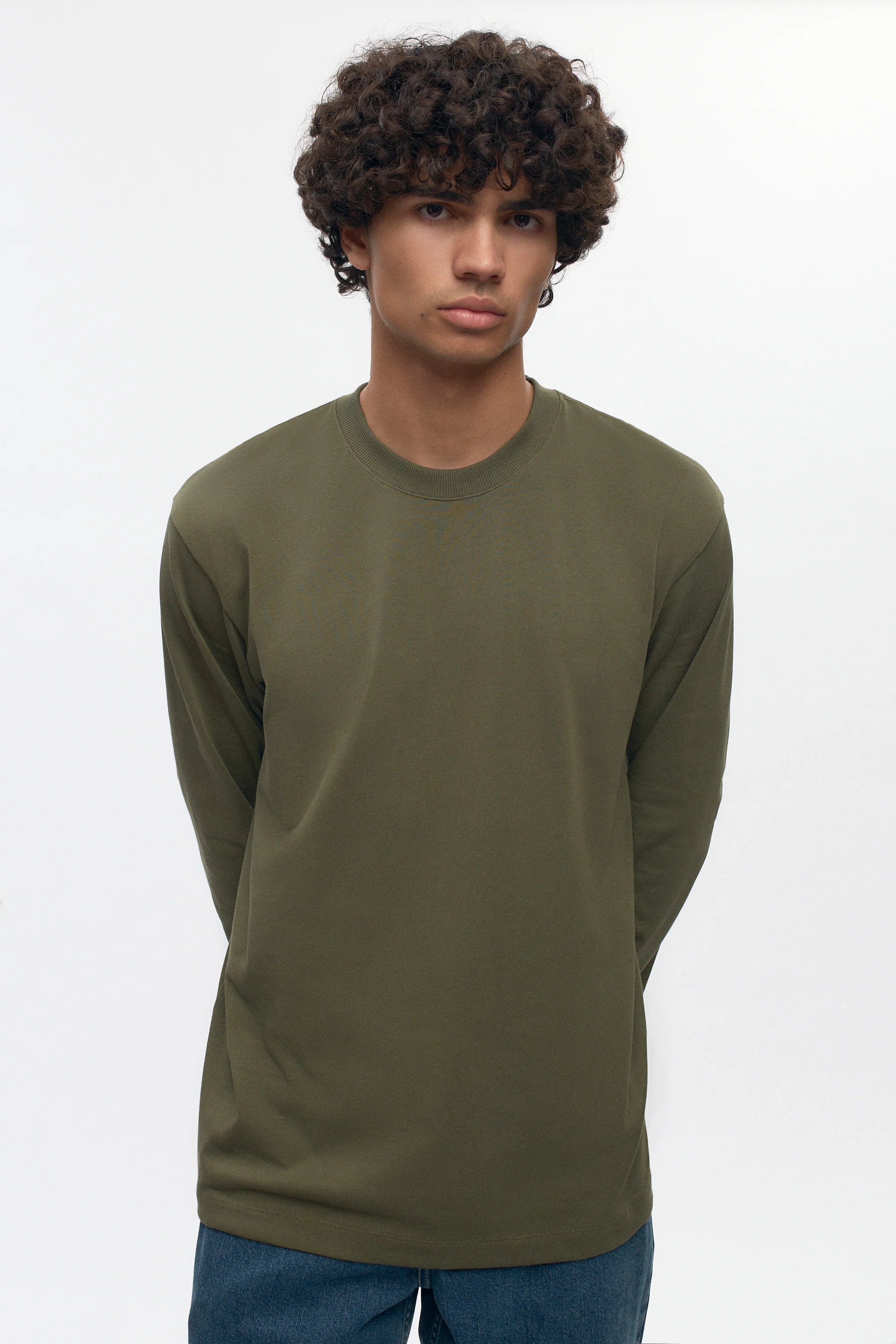 Men's Midweight Longsleeve in Olive