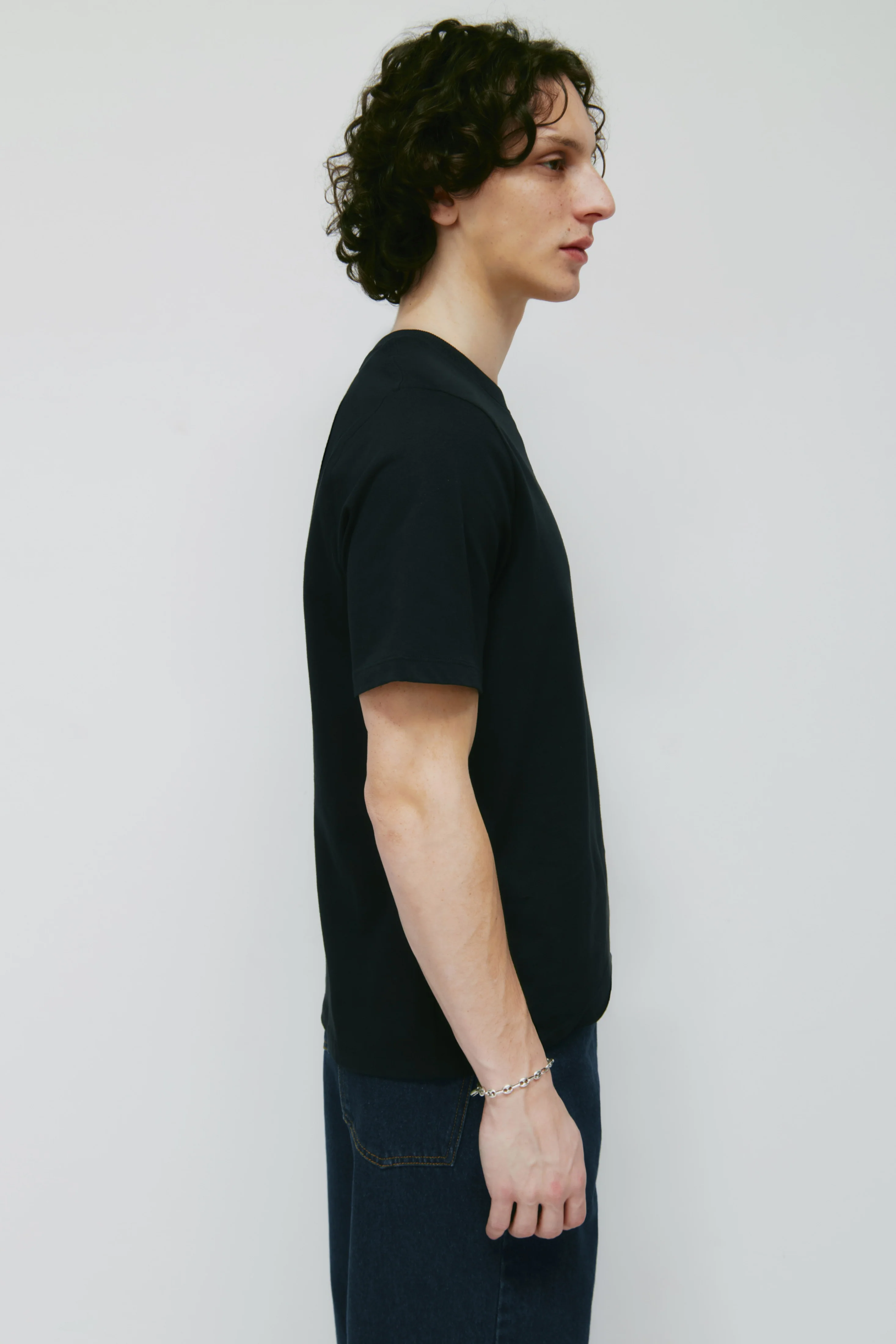 Men's Midweight Crew in Black - Image 3