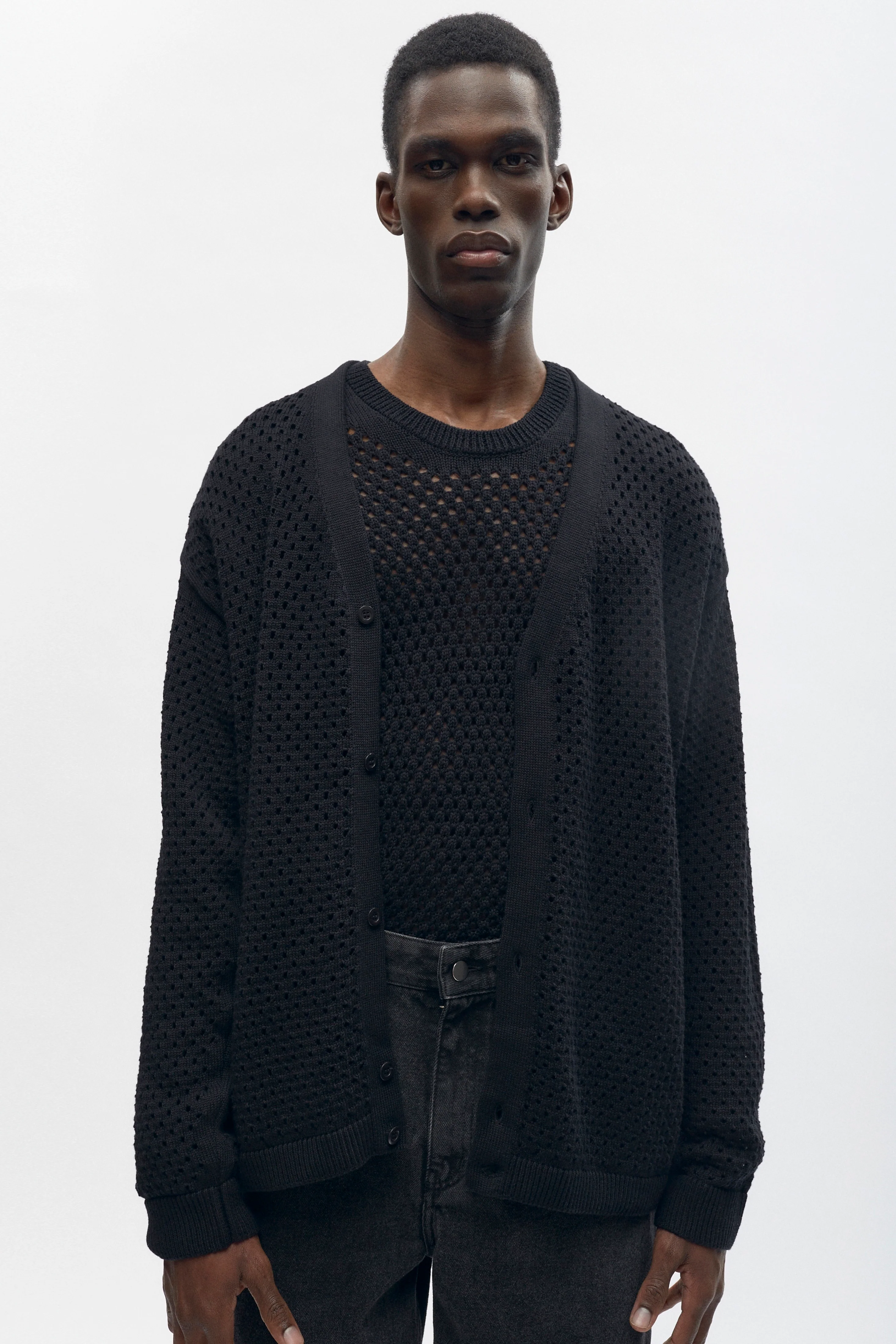 Mina Cardigan in Black - Image 3