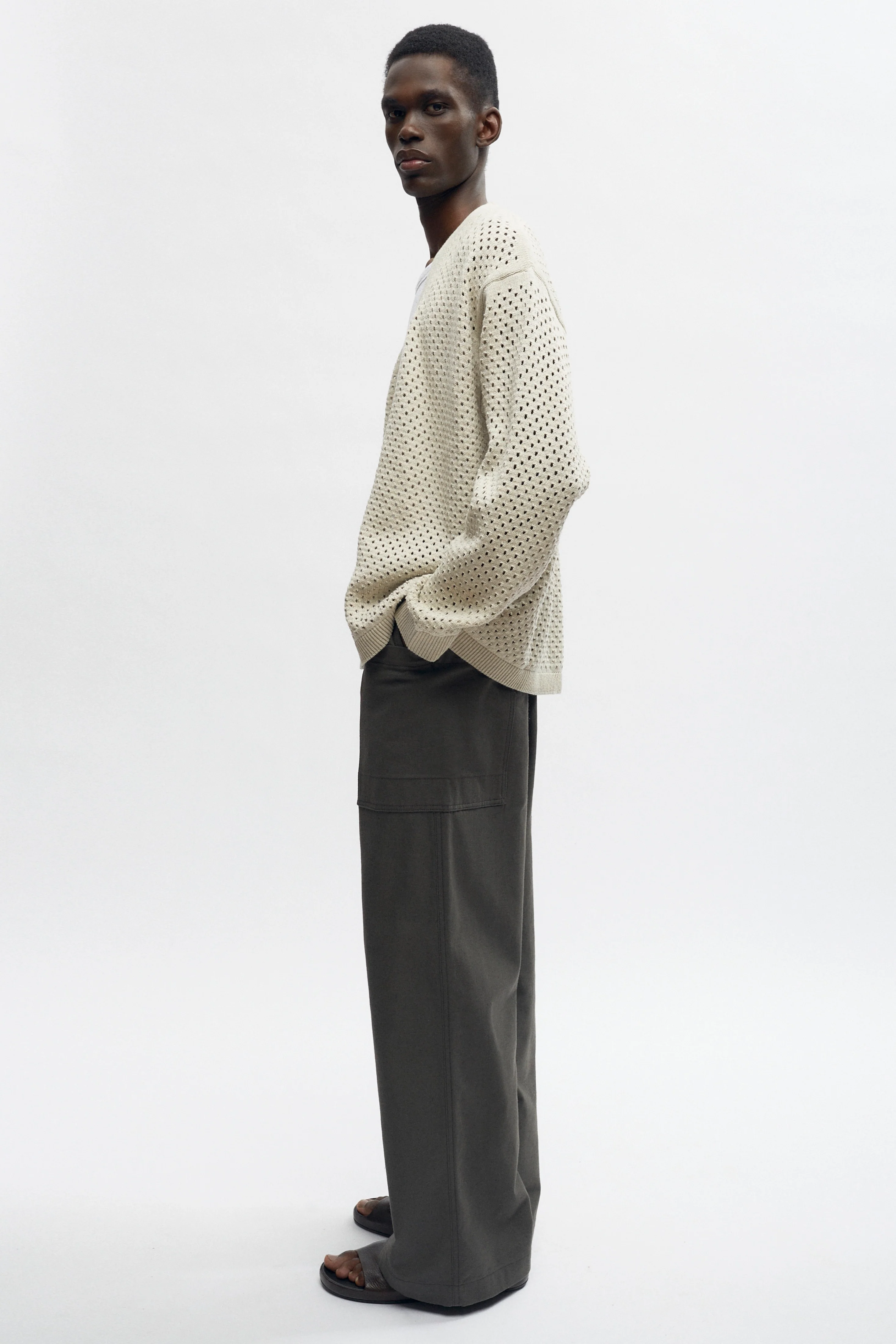 Mina Cardigan in Oat Melange - Image 4