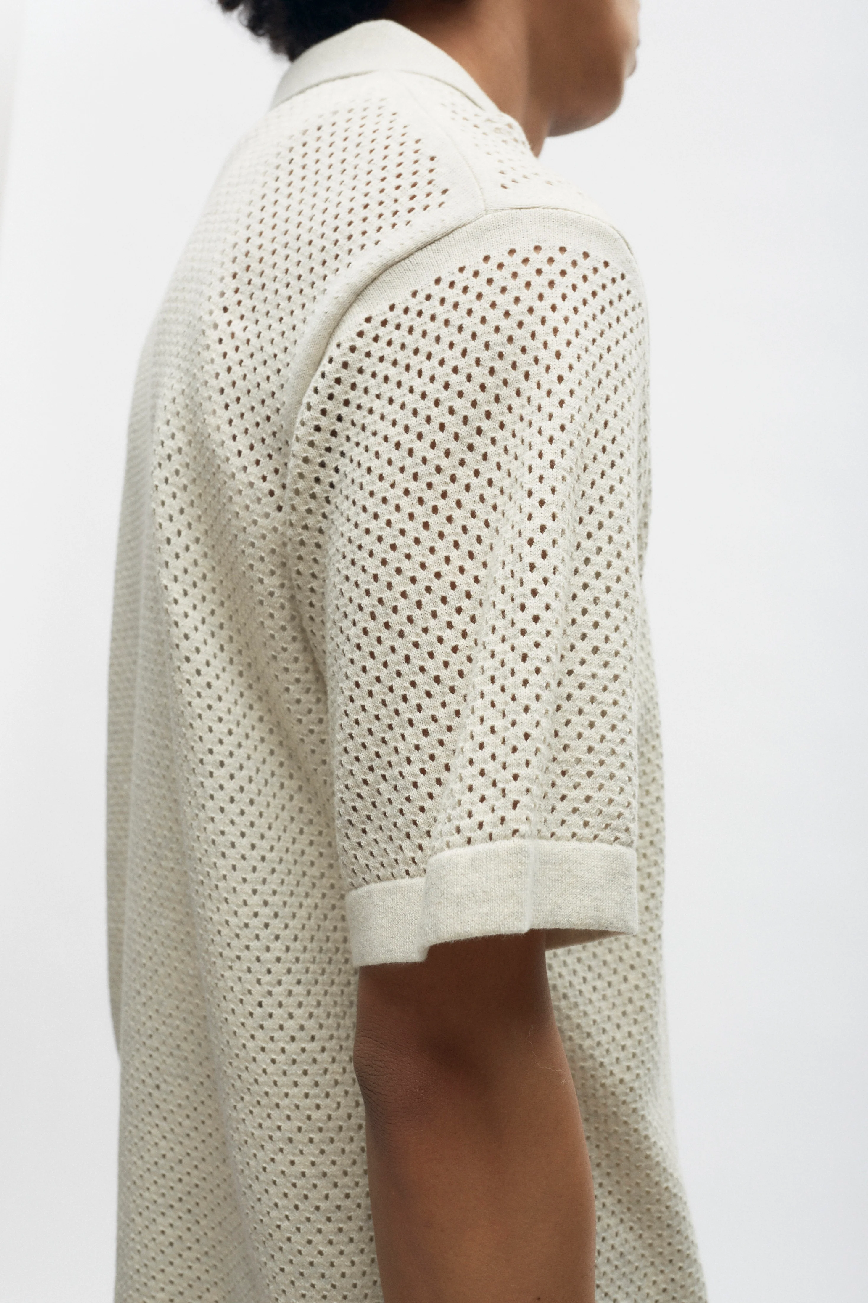 Mina Polo in Oat Melange - Image 3