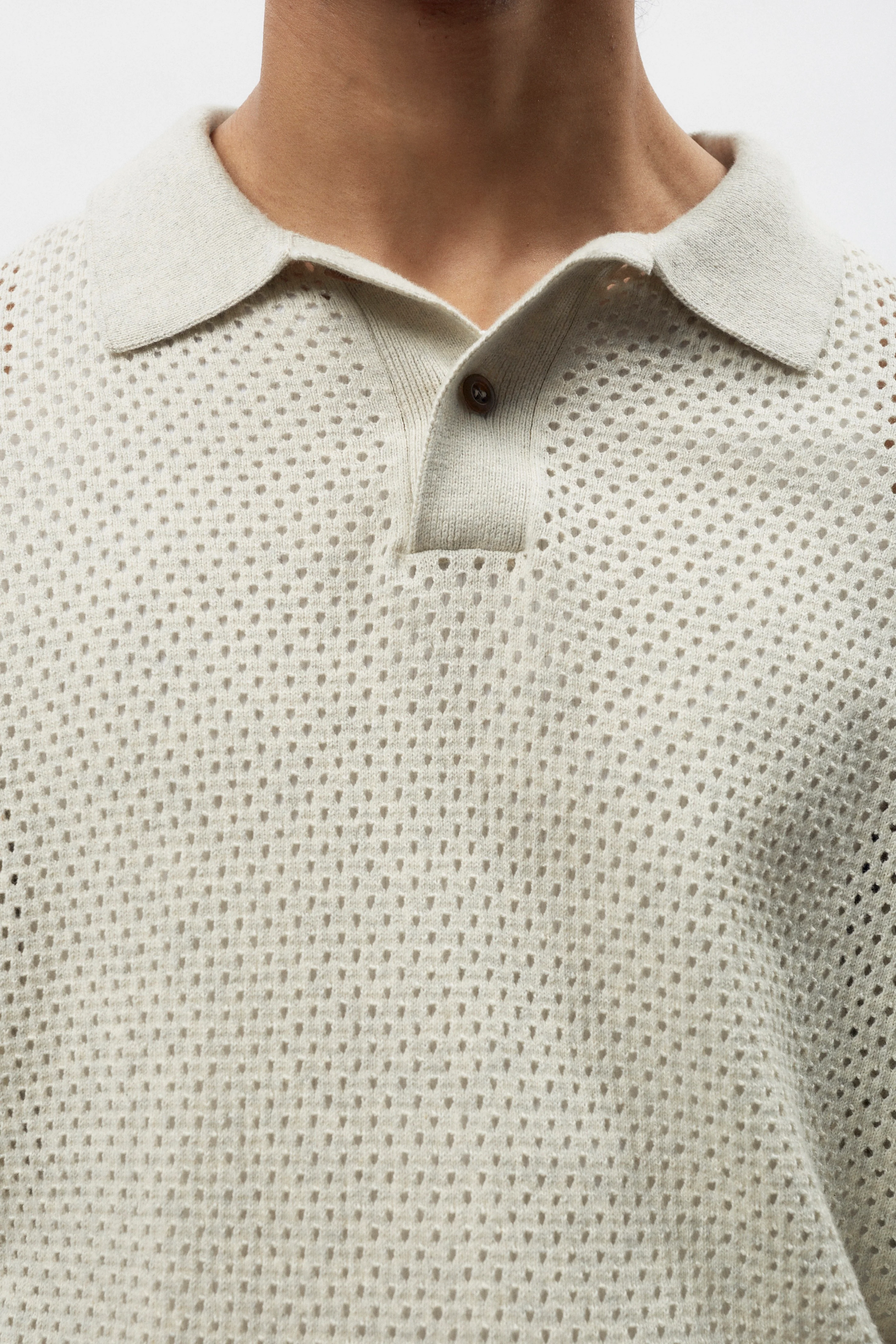 Mina Polo in Oat Melange - Image 4