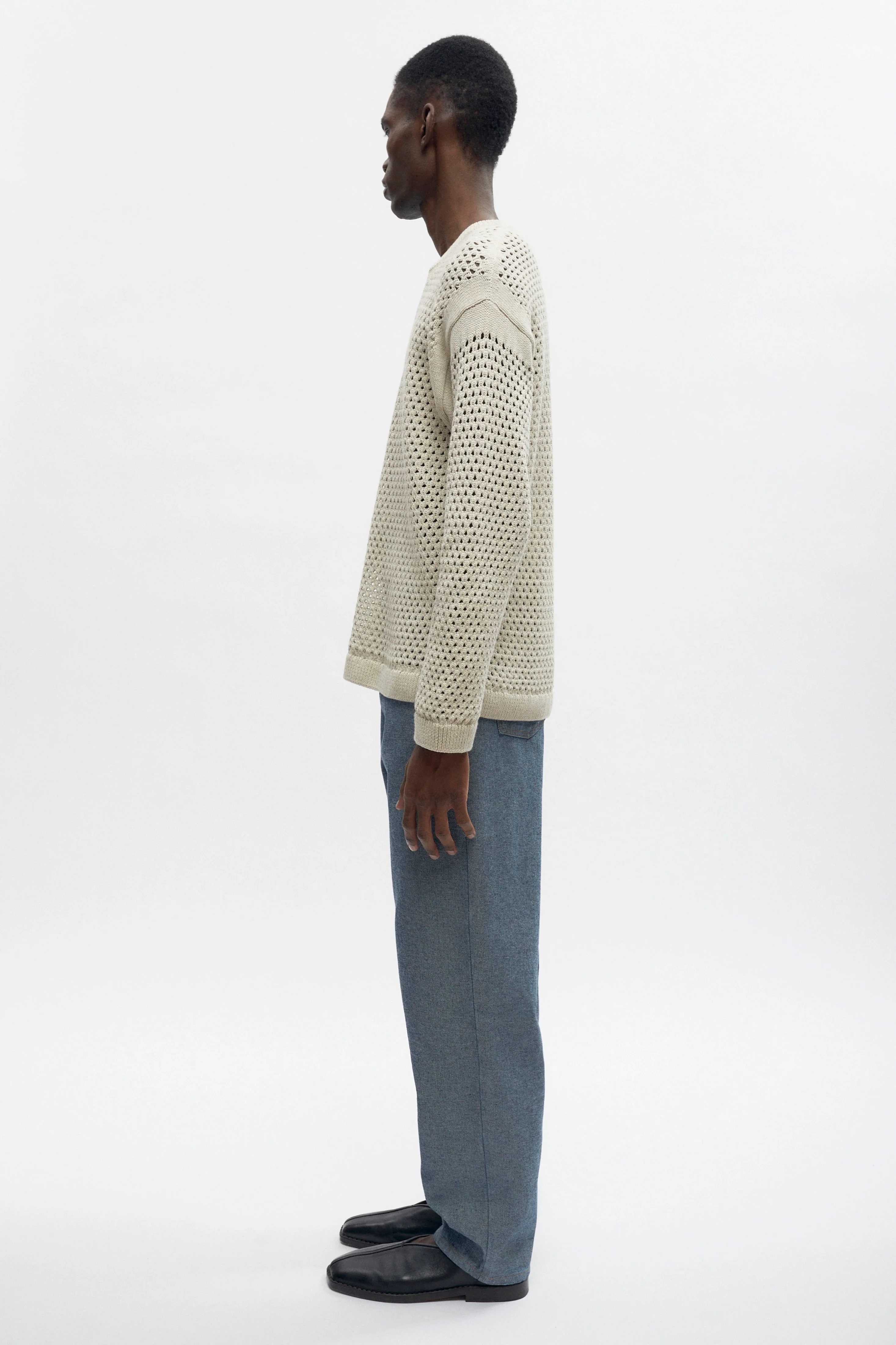 Mina Sweater in Oat Melange - Image 4