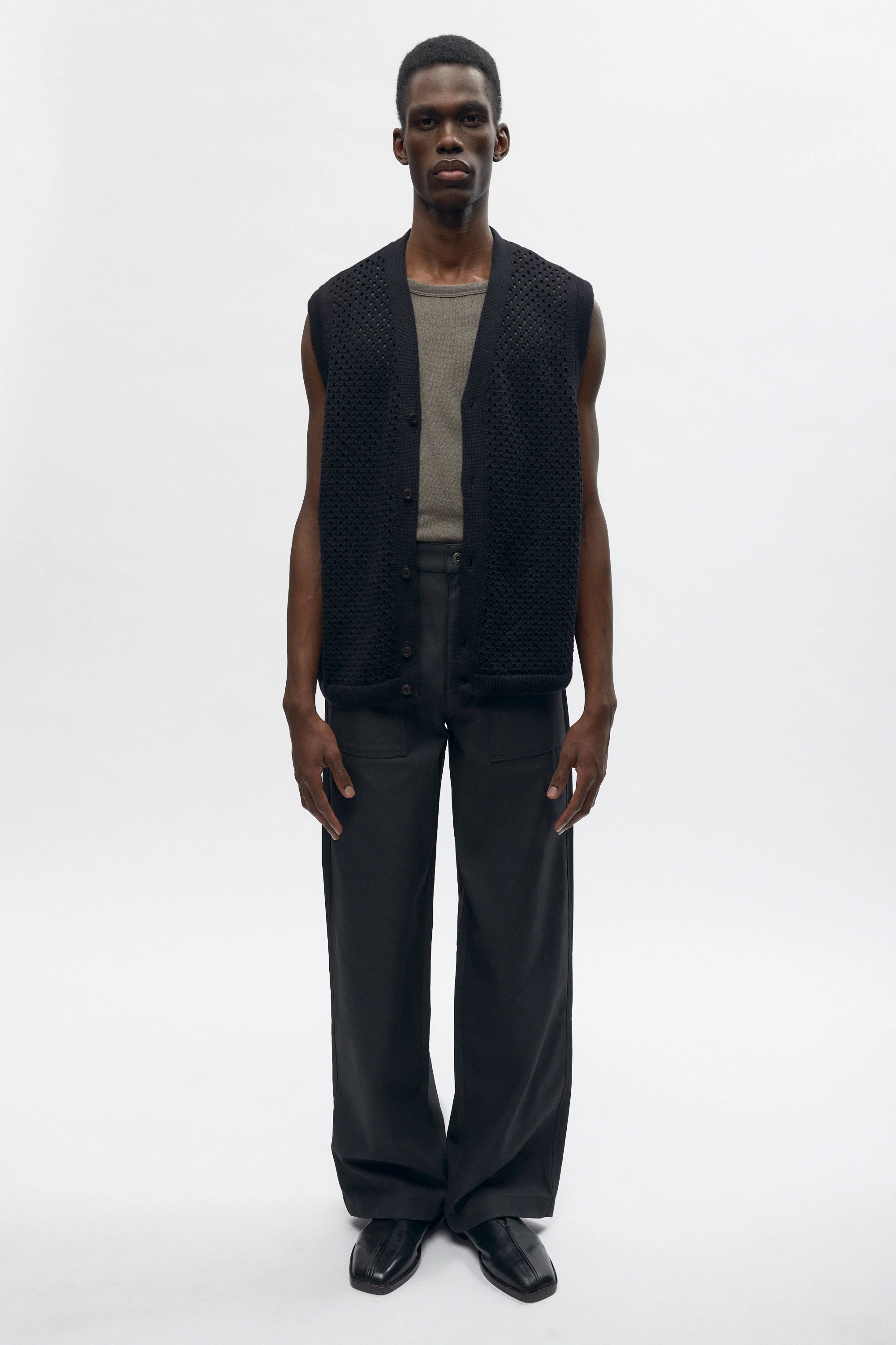 Mina Vest in Black - Image 3