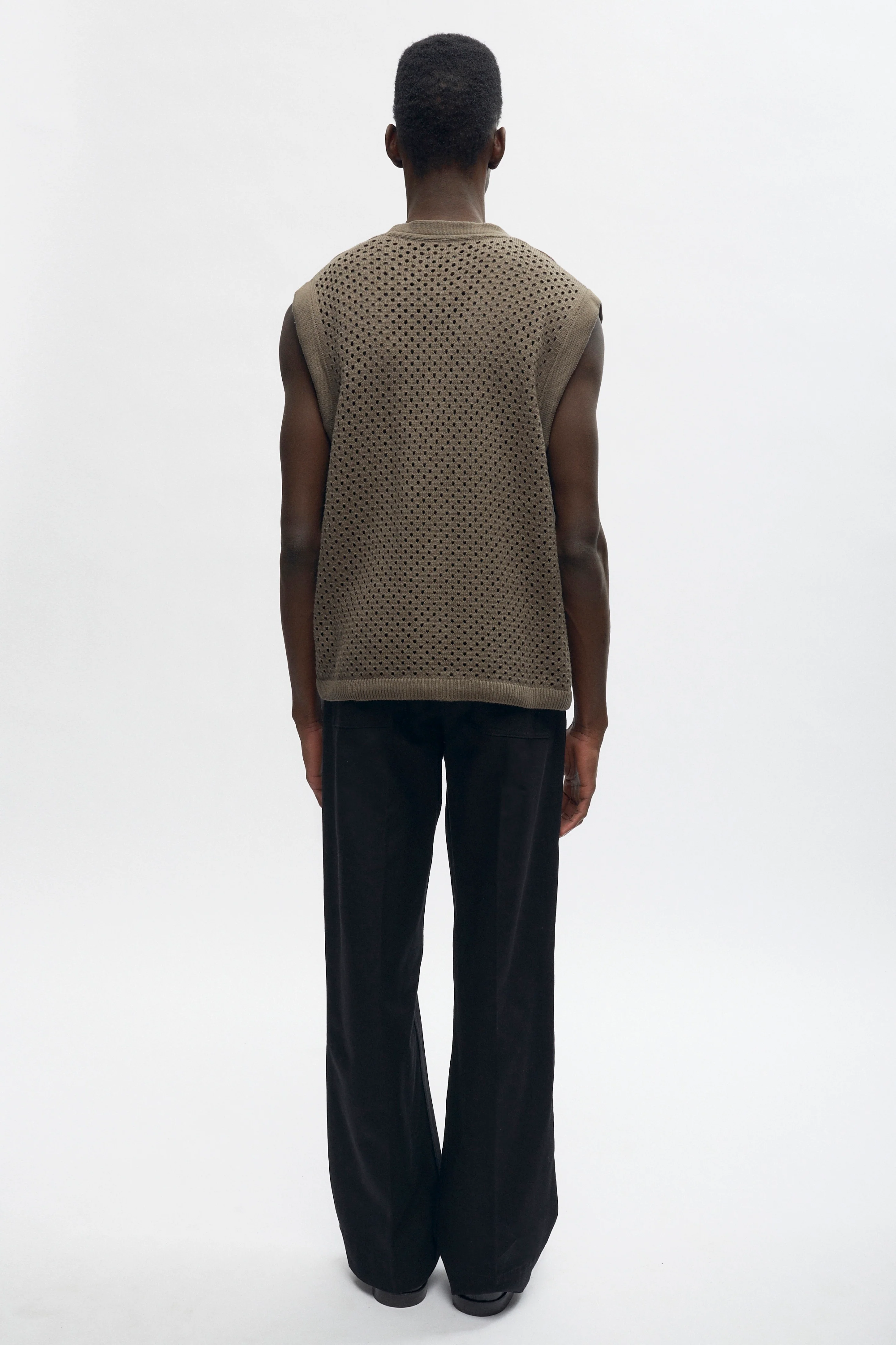 Mina Vest in Dark Taupe - Image 5