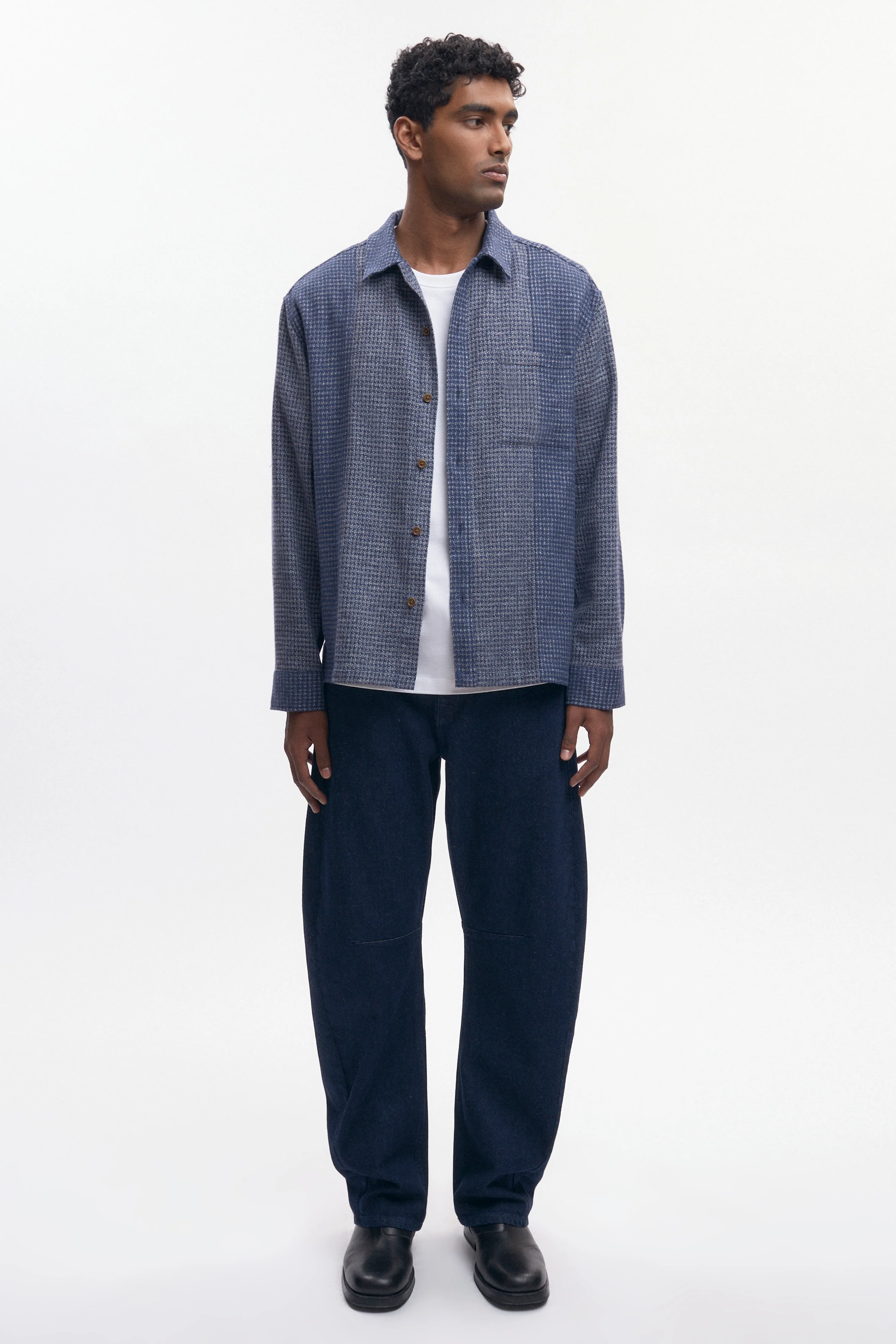 Men's Misr Shirt in Blue Mix - Image 2