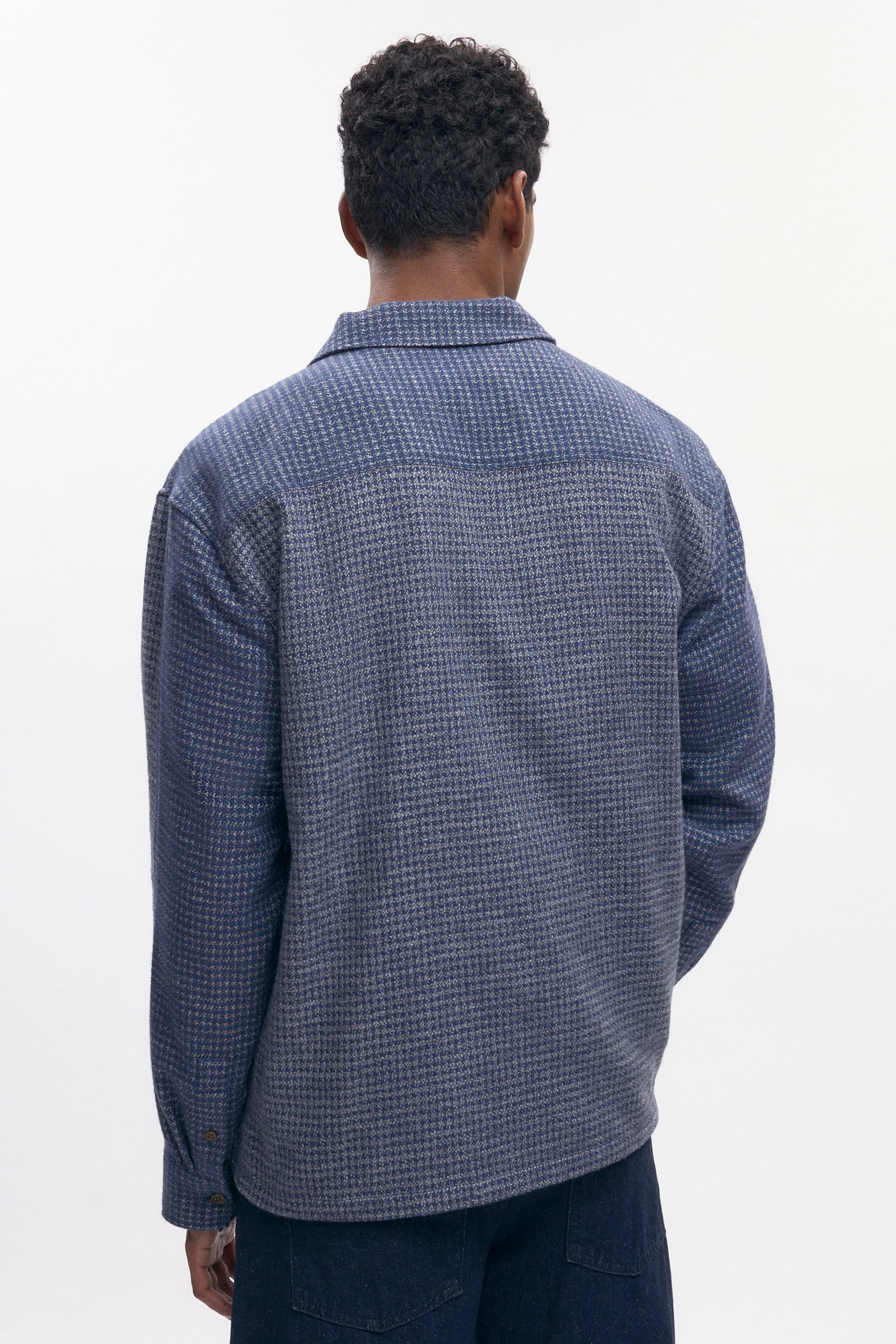 Men's Misr Shirt in Blue Mix - Image 4