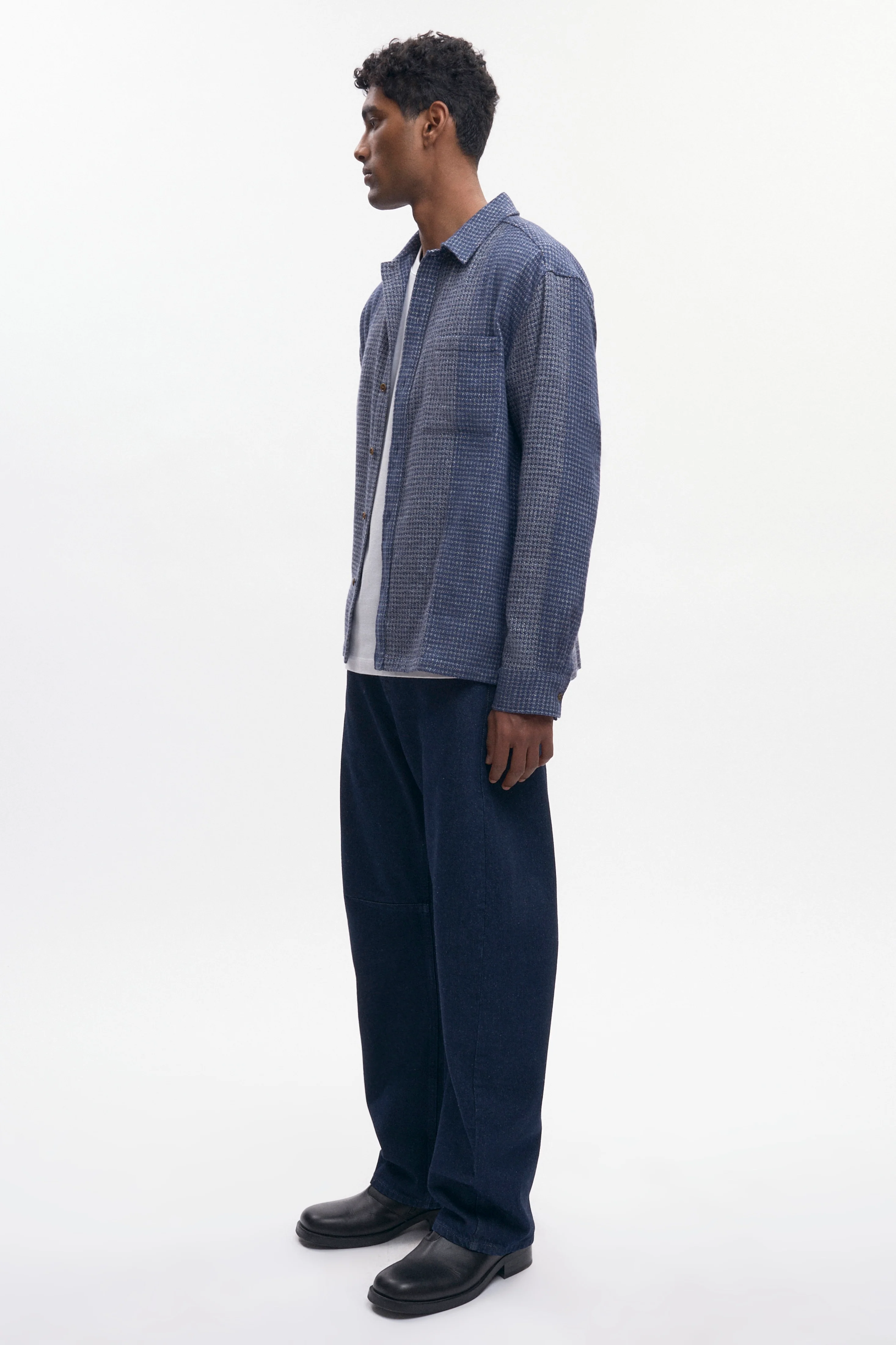 Men's Misr Shirt in Blue Mix - Image 5