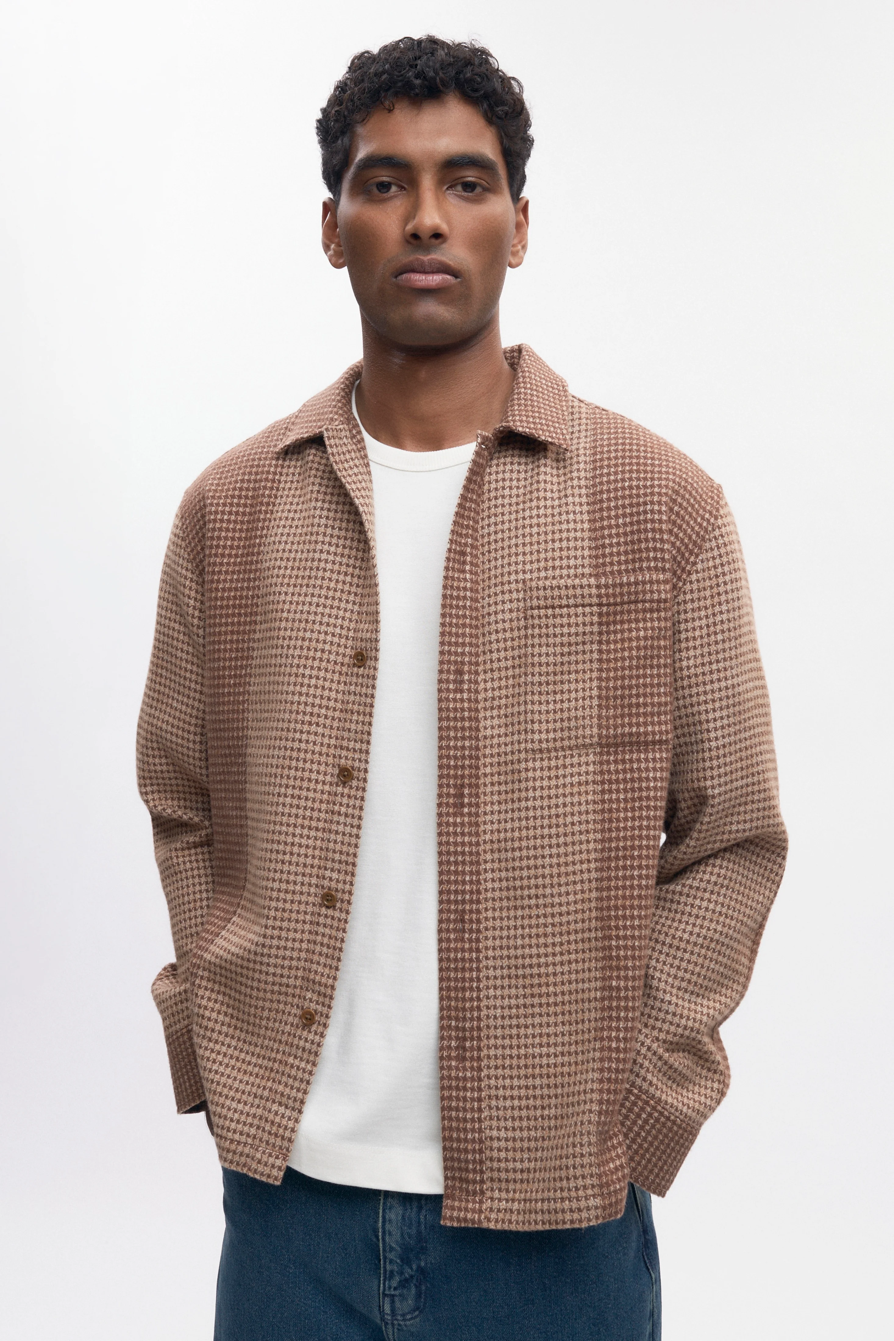 Men's Misr Shirt in Cocoa Mix