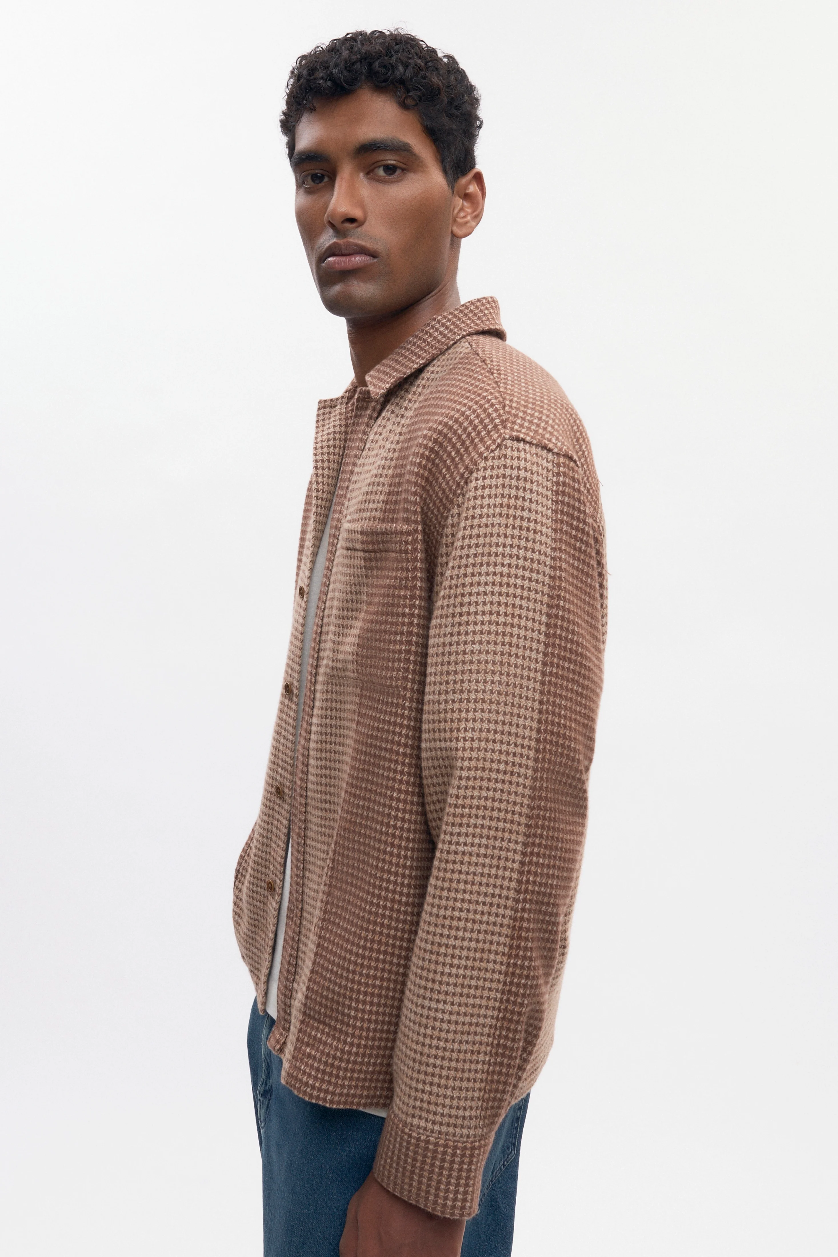 Men's Misr Shirt in Cocoa Mix - Image 3