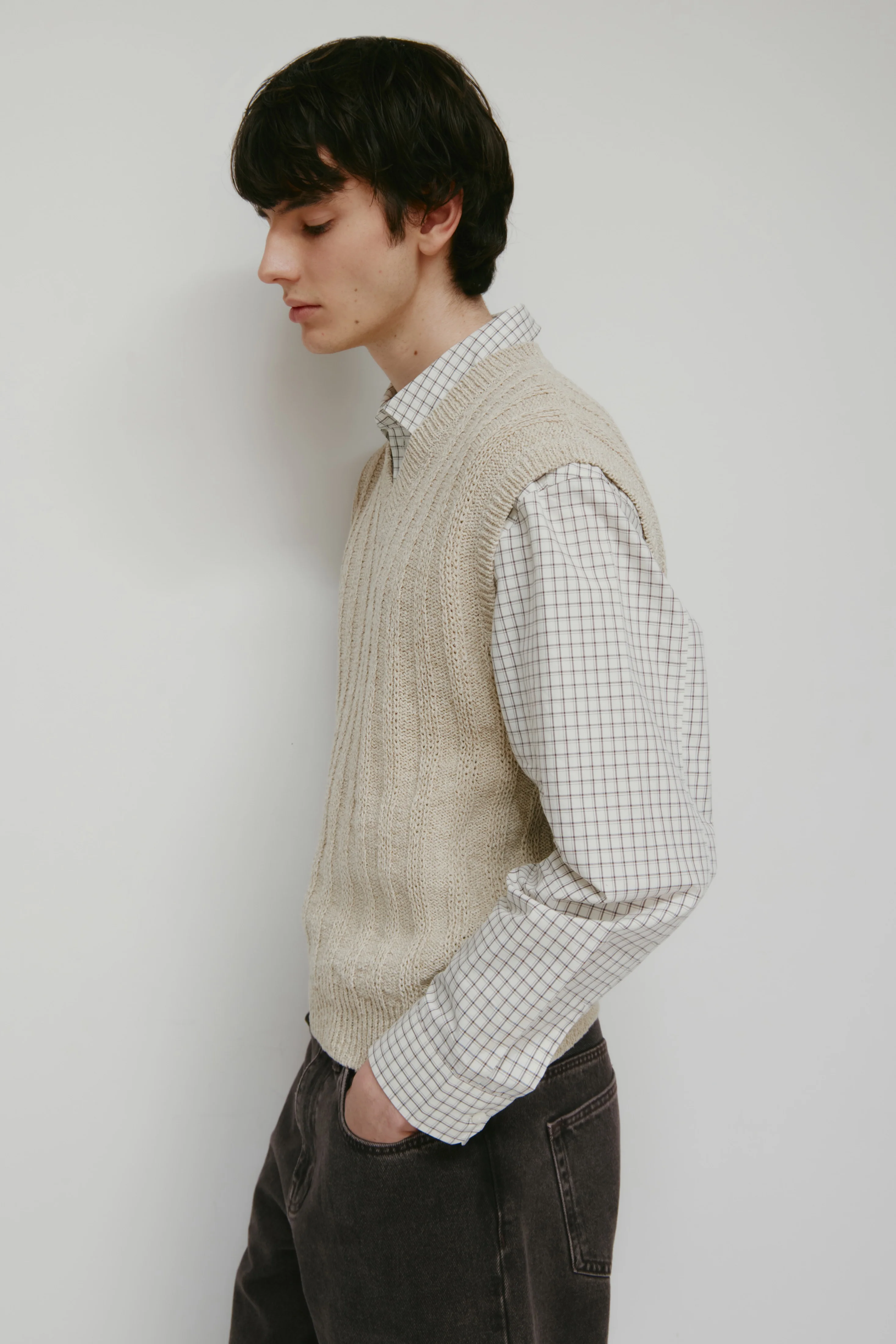 Men's Nima Vest in Dove - Image 6