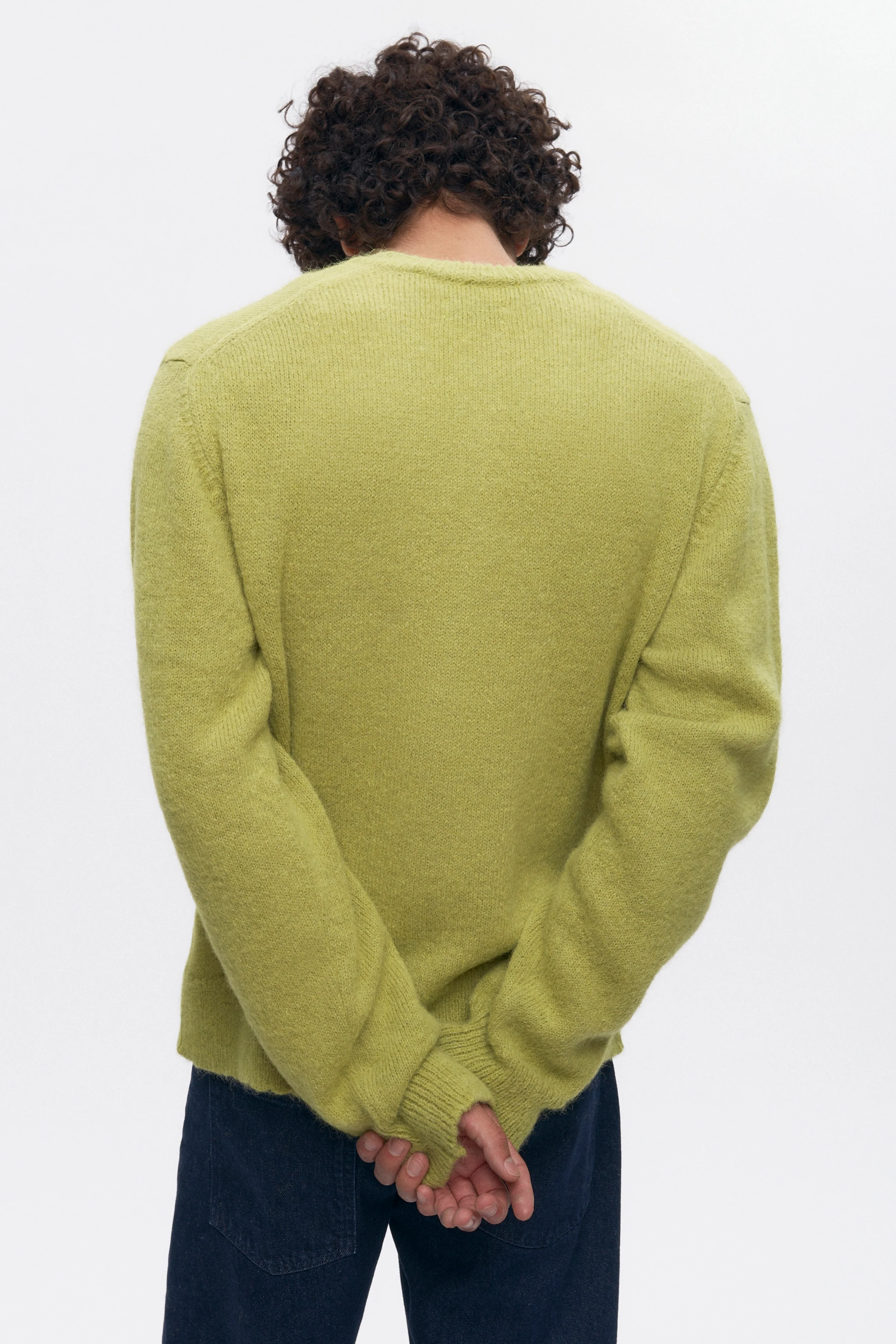 Men's Noor Fuzzy Cardigan in Hazel - Image 5