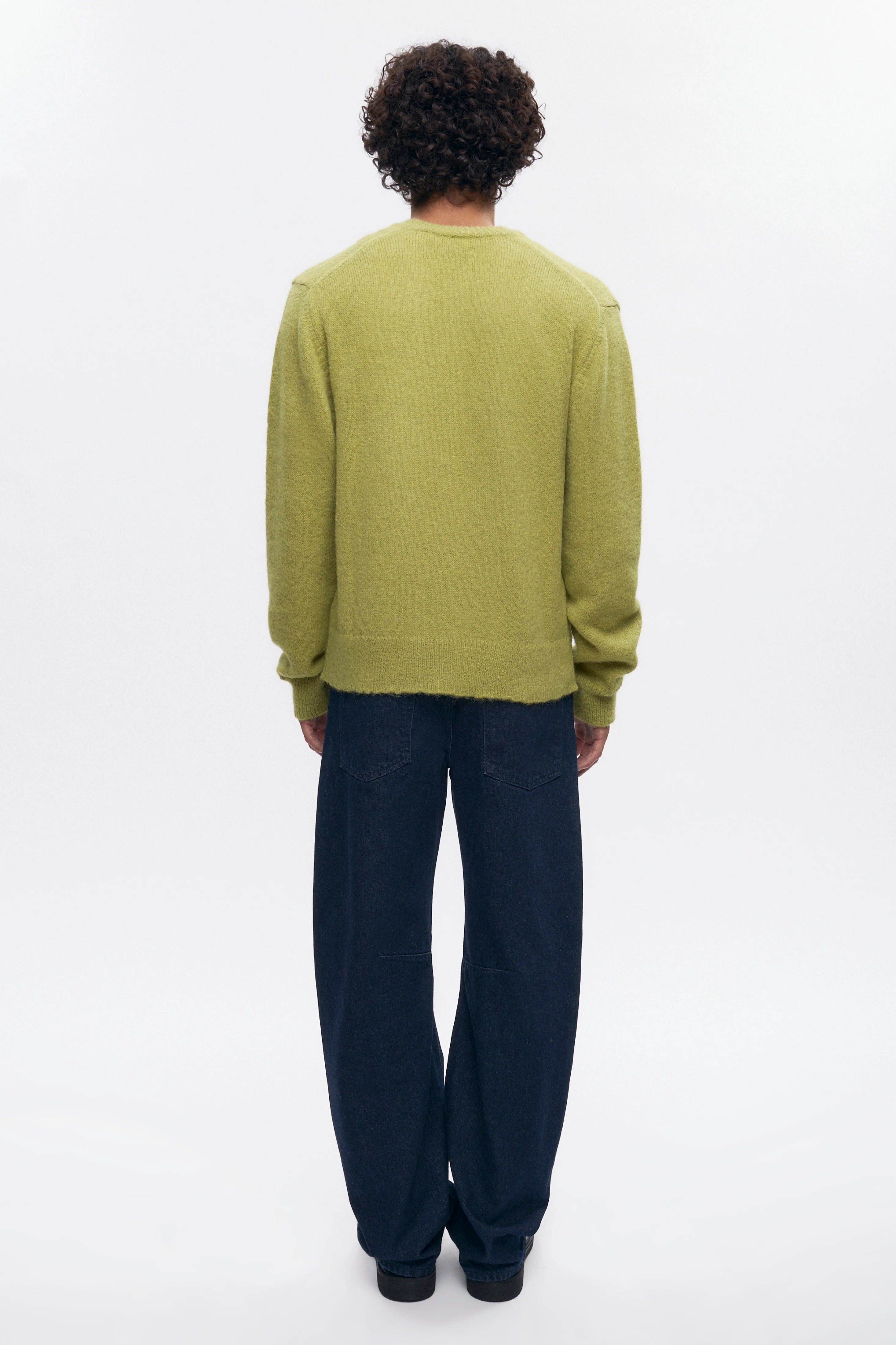Men's Noor Fuzzy Cardigan in Hazel - Image 7