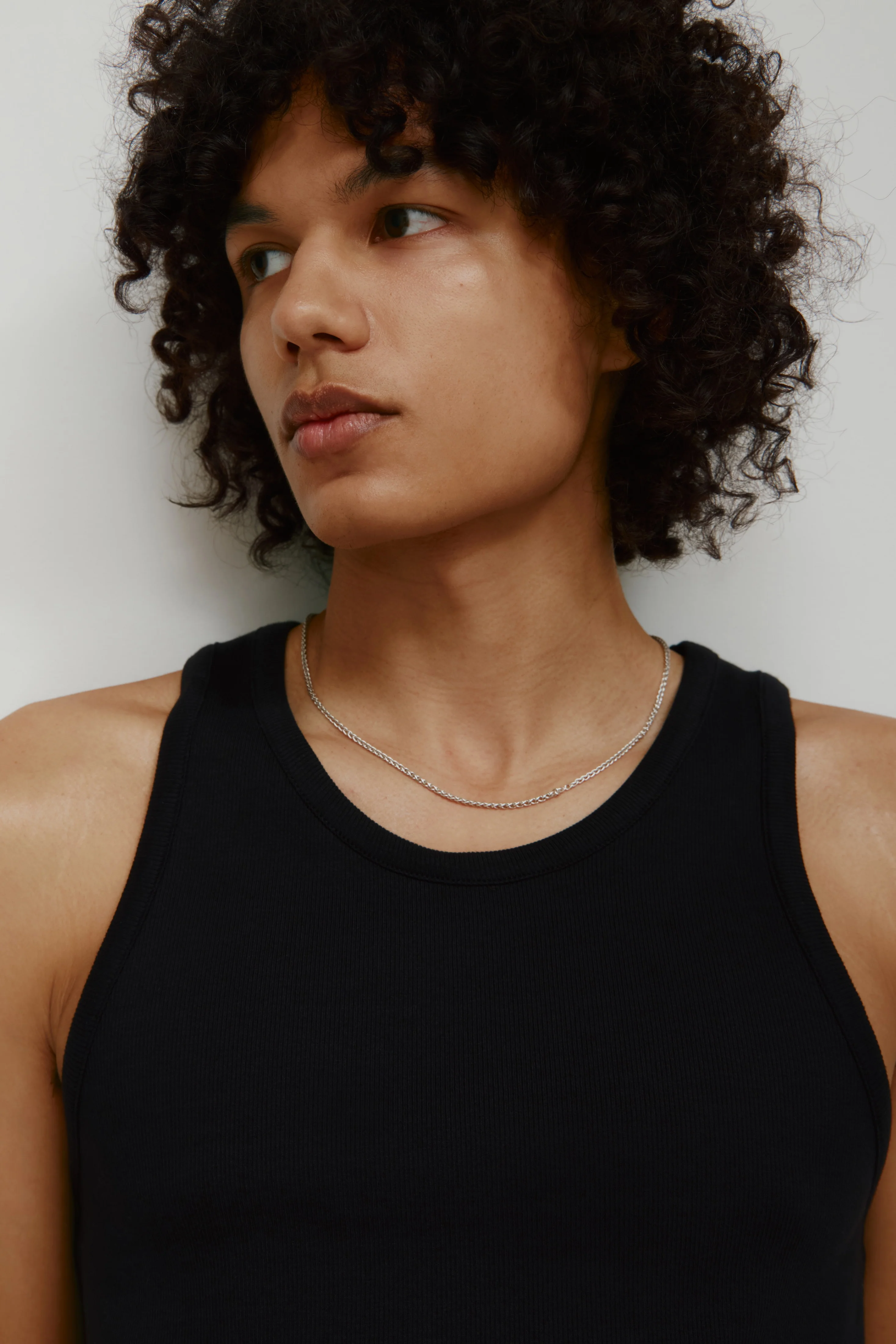 Men's Rib Tank in Black - Image 5