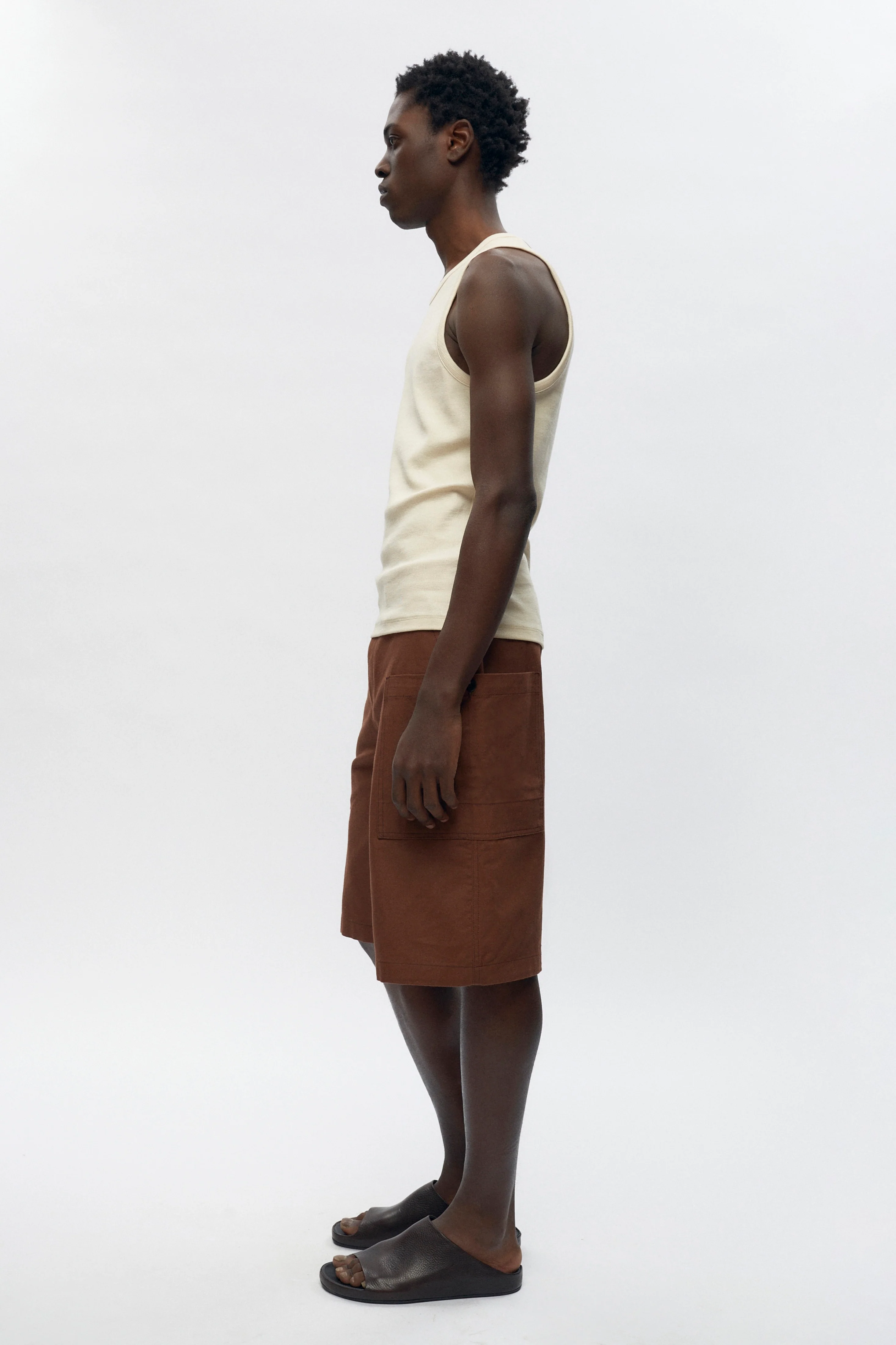 Rib Tank in Natural - Image 4