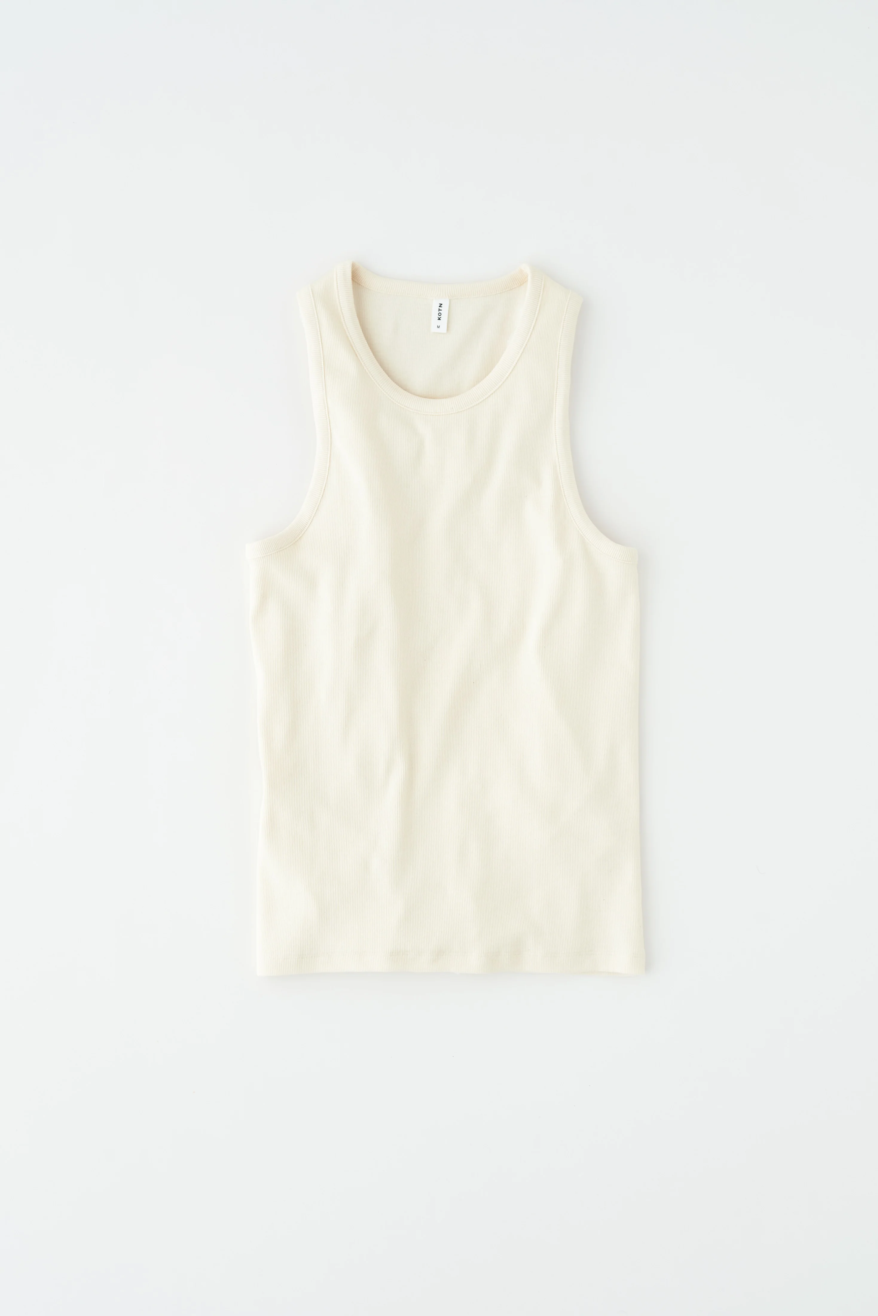 Rib Tank in Natural - Image 6