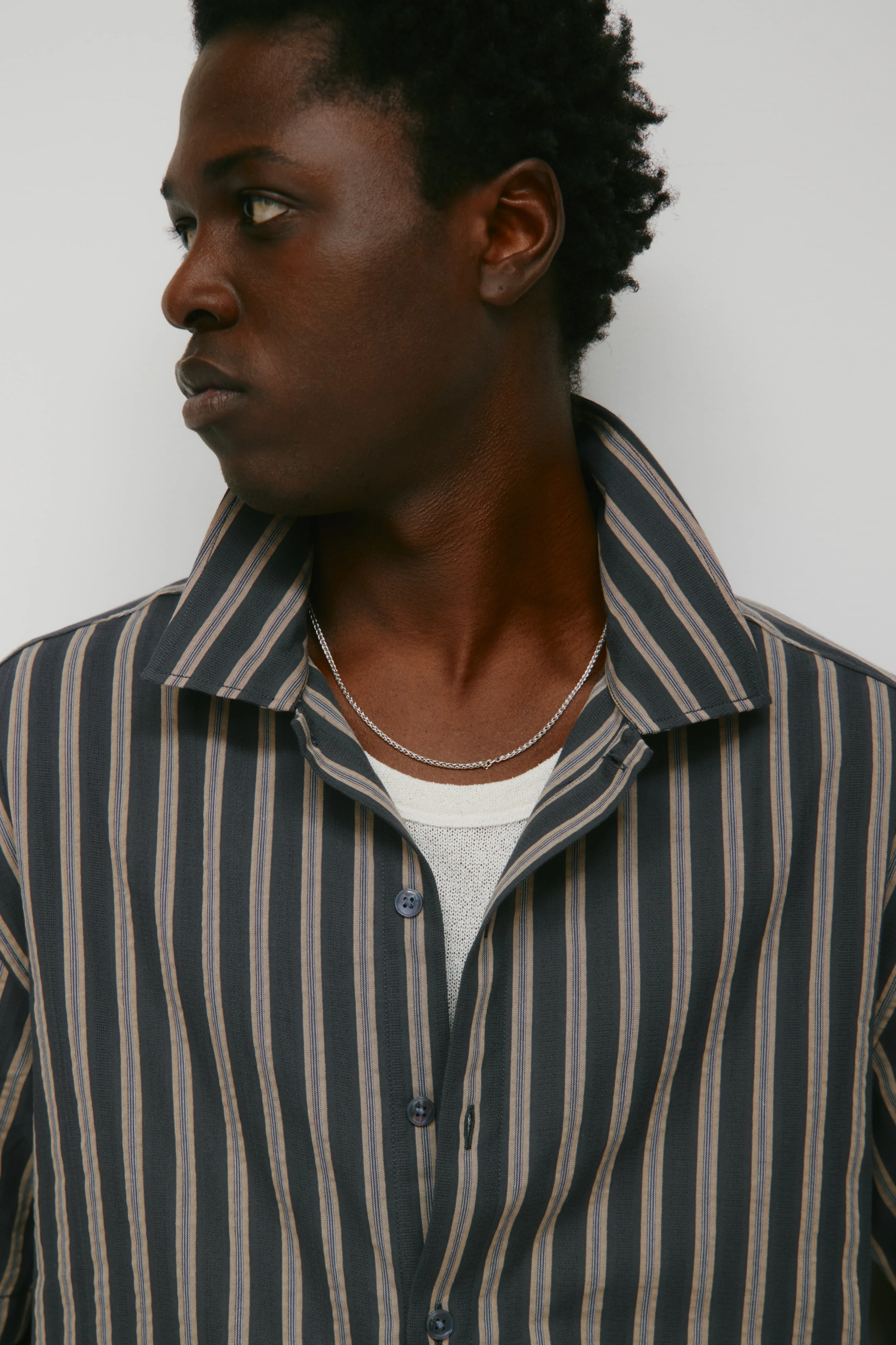 Men's Sadeem Shirt in Pitch Navy/Otter - Image 6