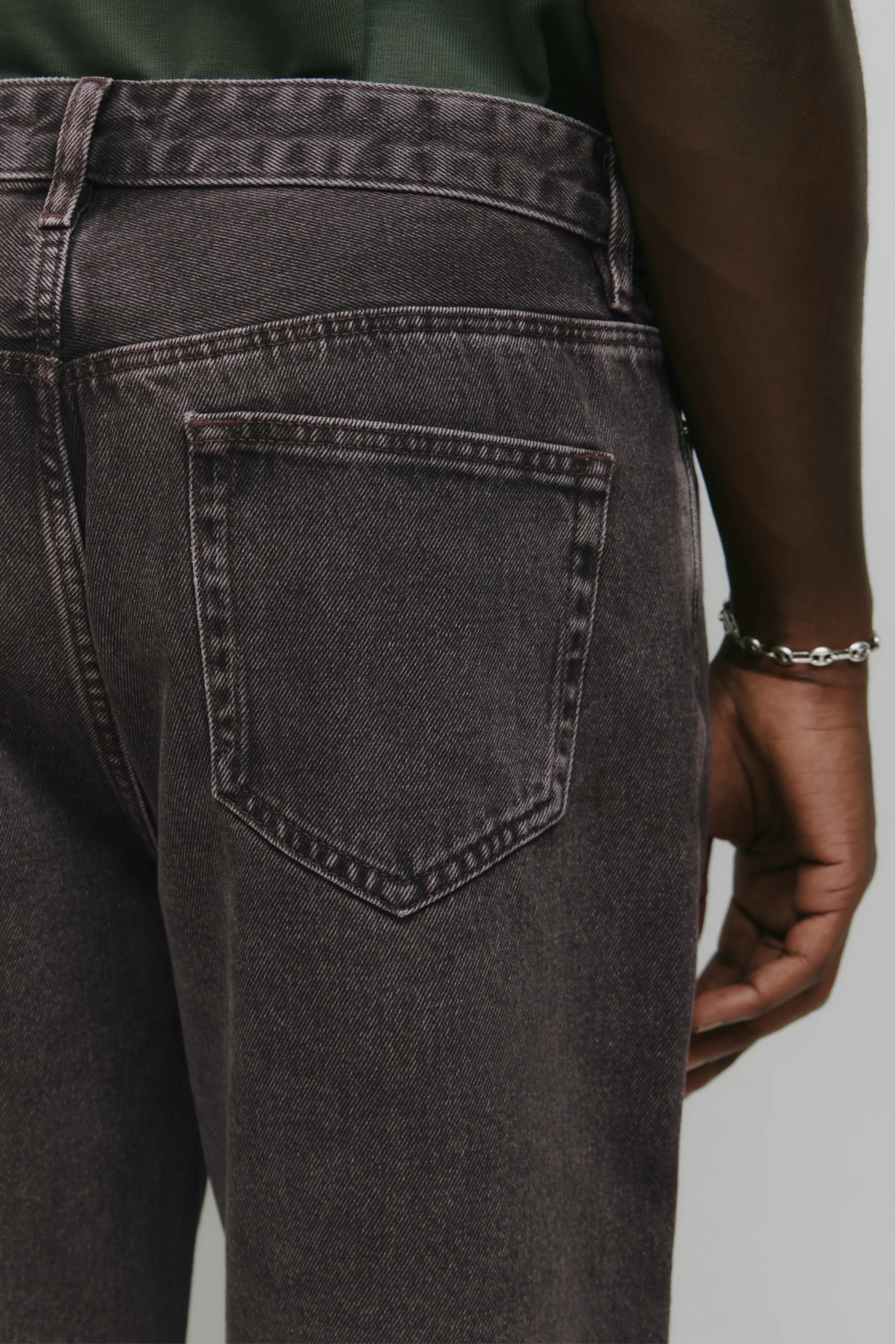 Men's Taba Denim in Brown Wash - Image 3