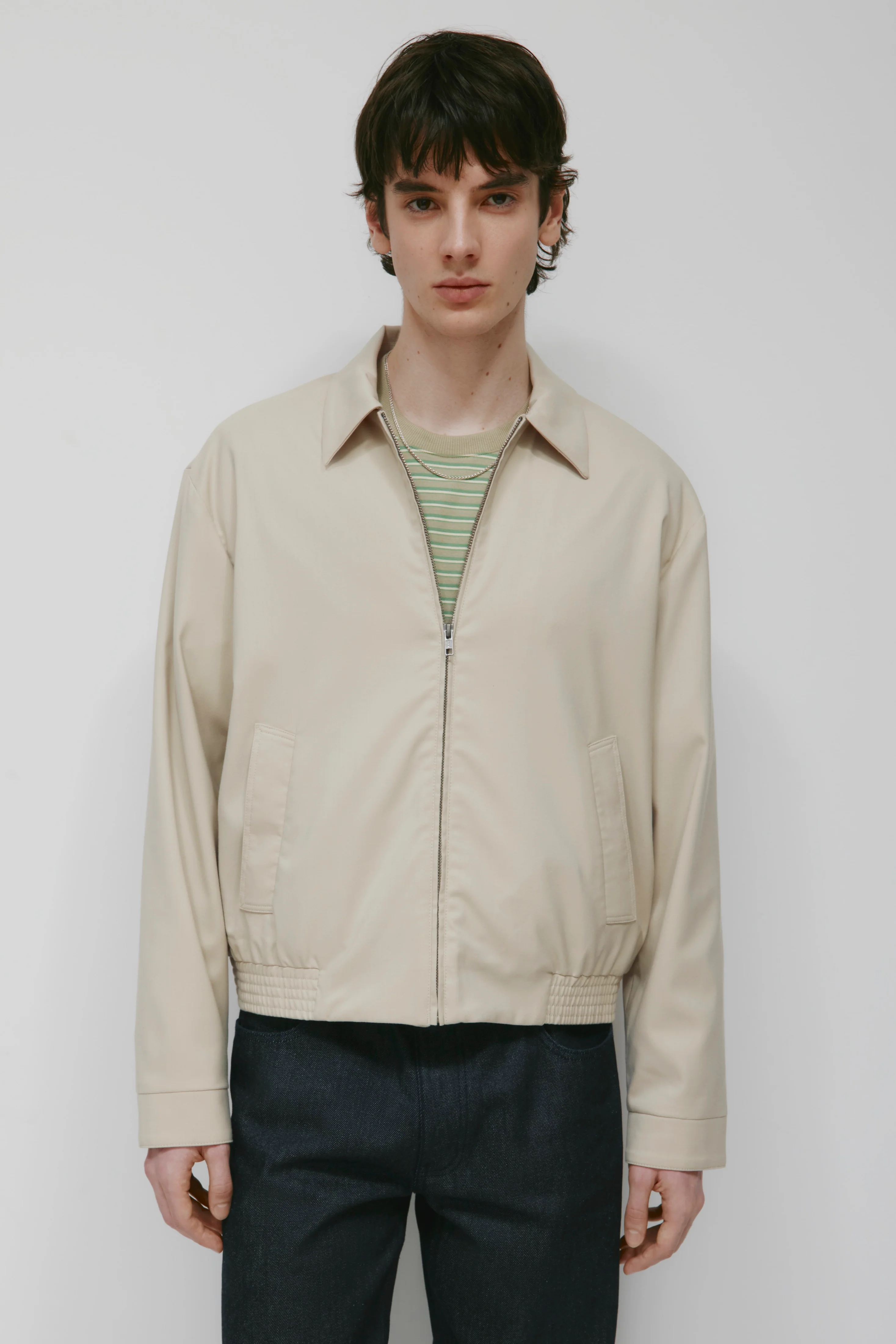 Men's Taym Postal Jacket in Stone - Image 3
