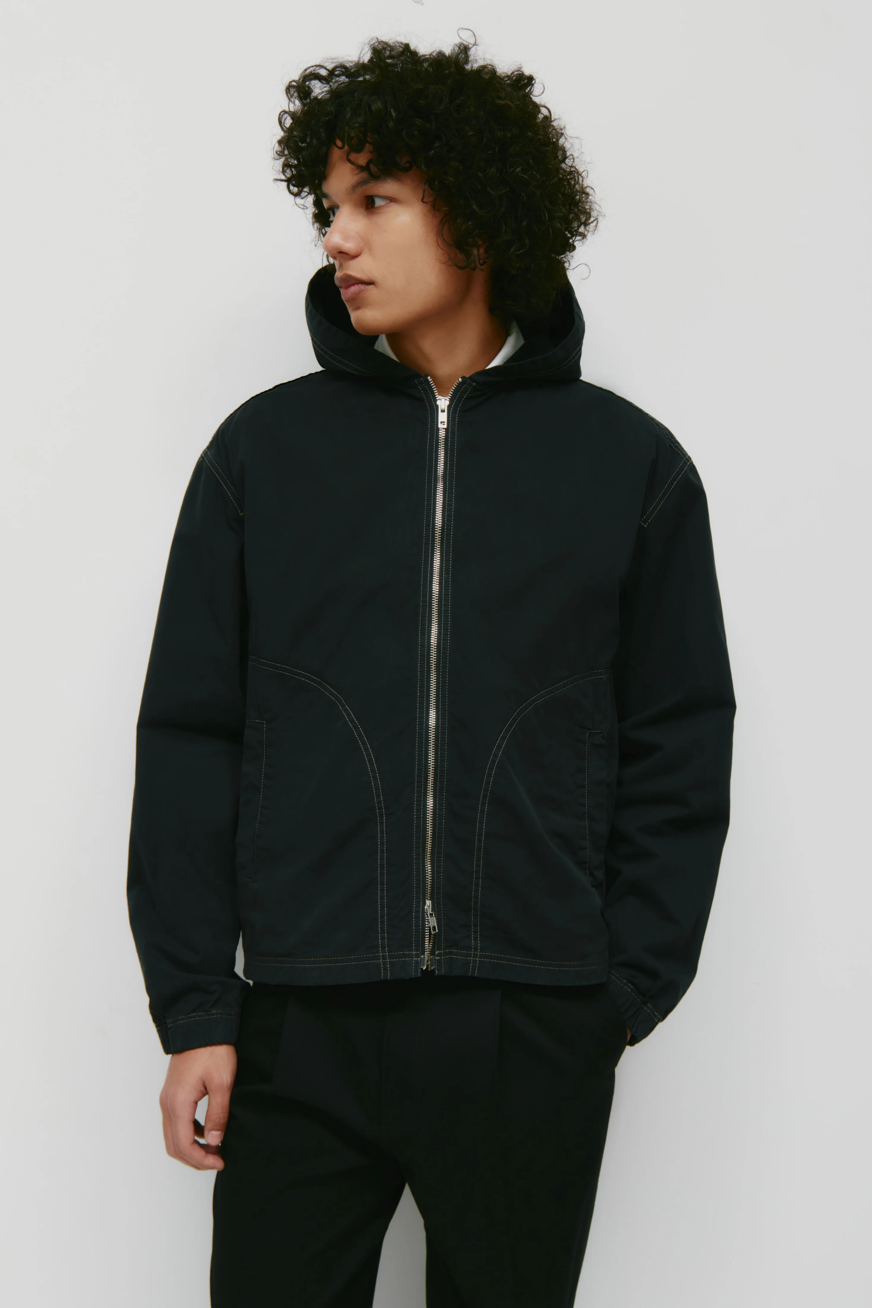 Men's Tefnut Beach Hoodie in Black - Image 3