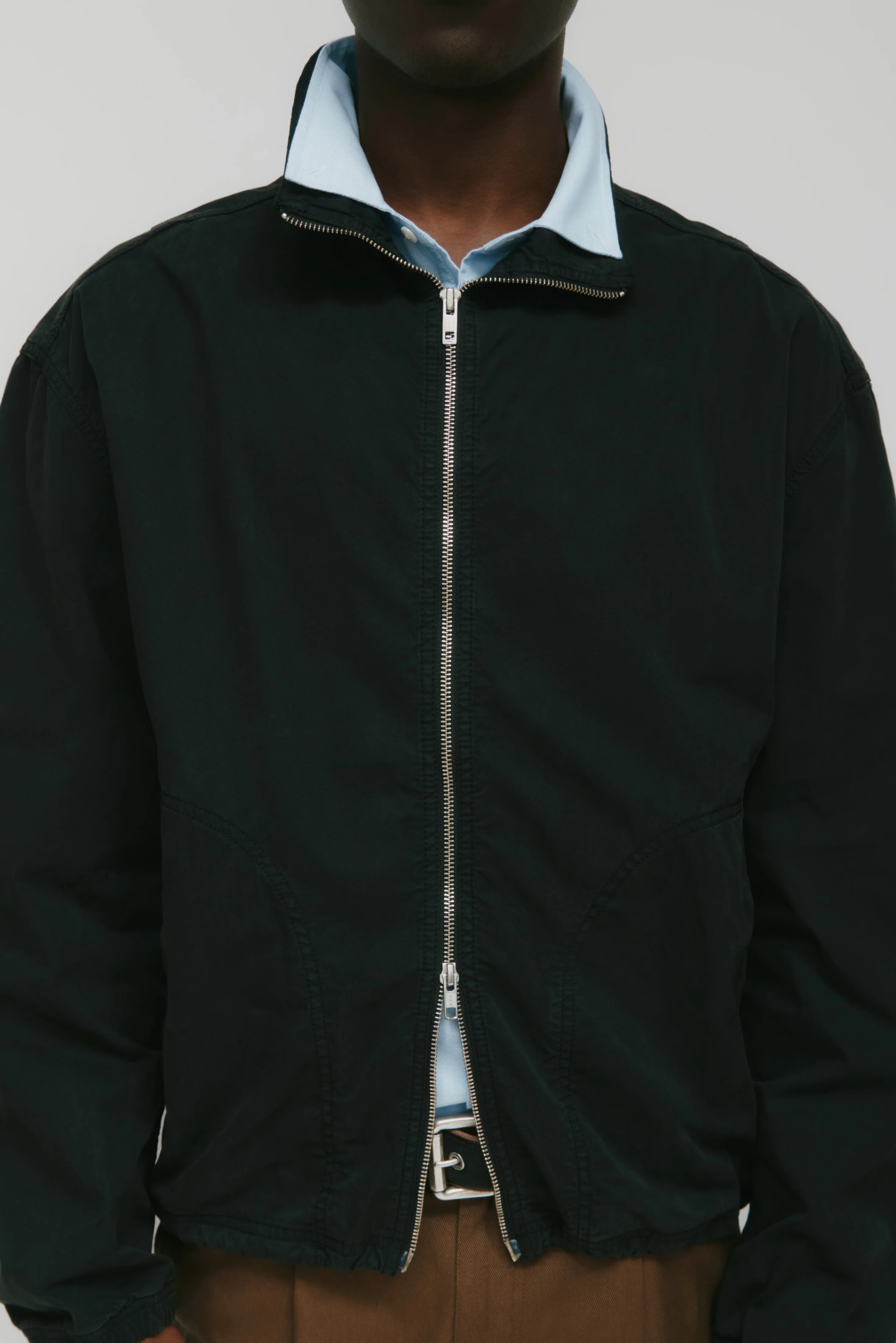 Men's Tefnut Stand Collar Jacket in Black - Image 10