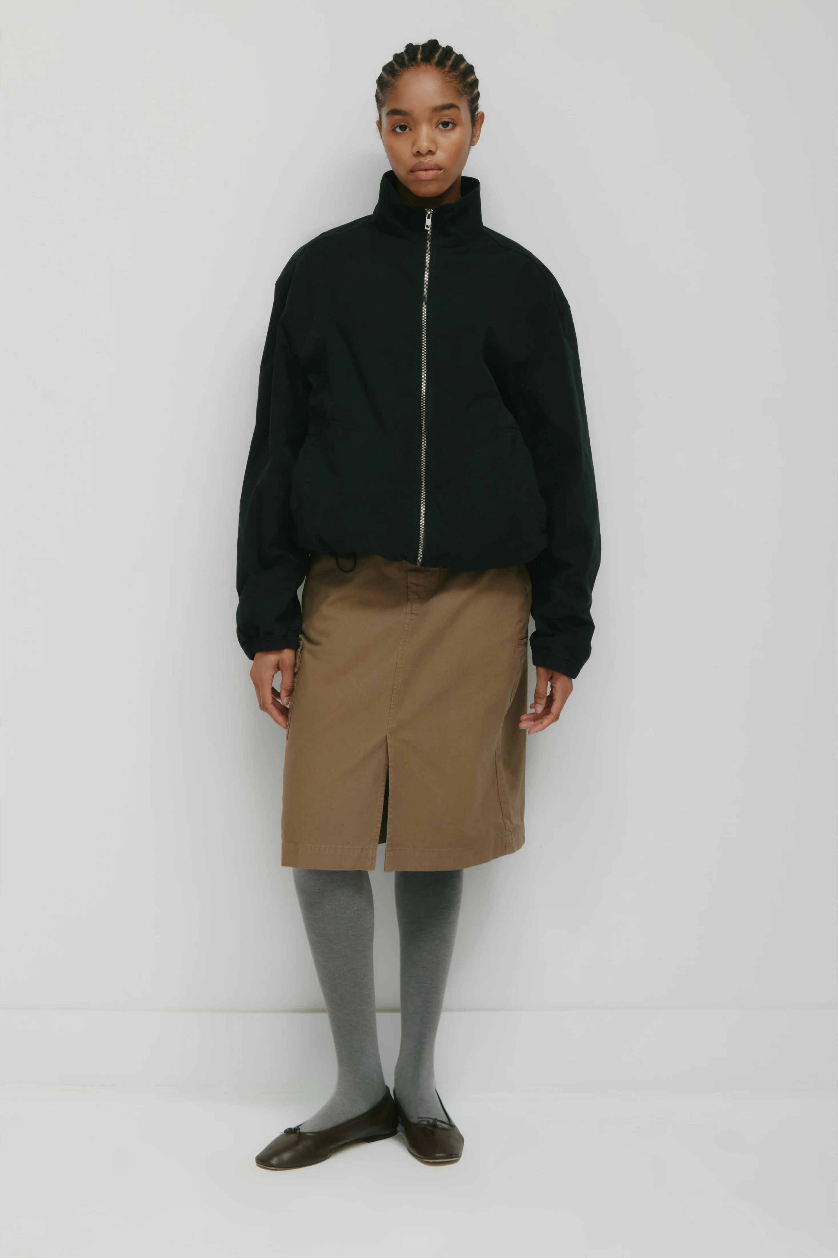Men's Tefnut Stand Collar Jacket in Black - Image 3
