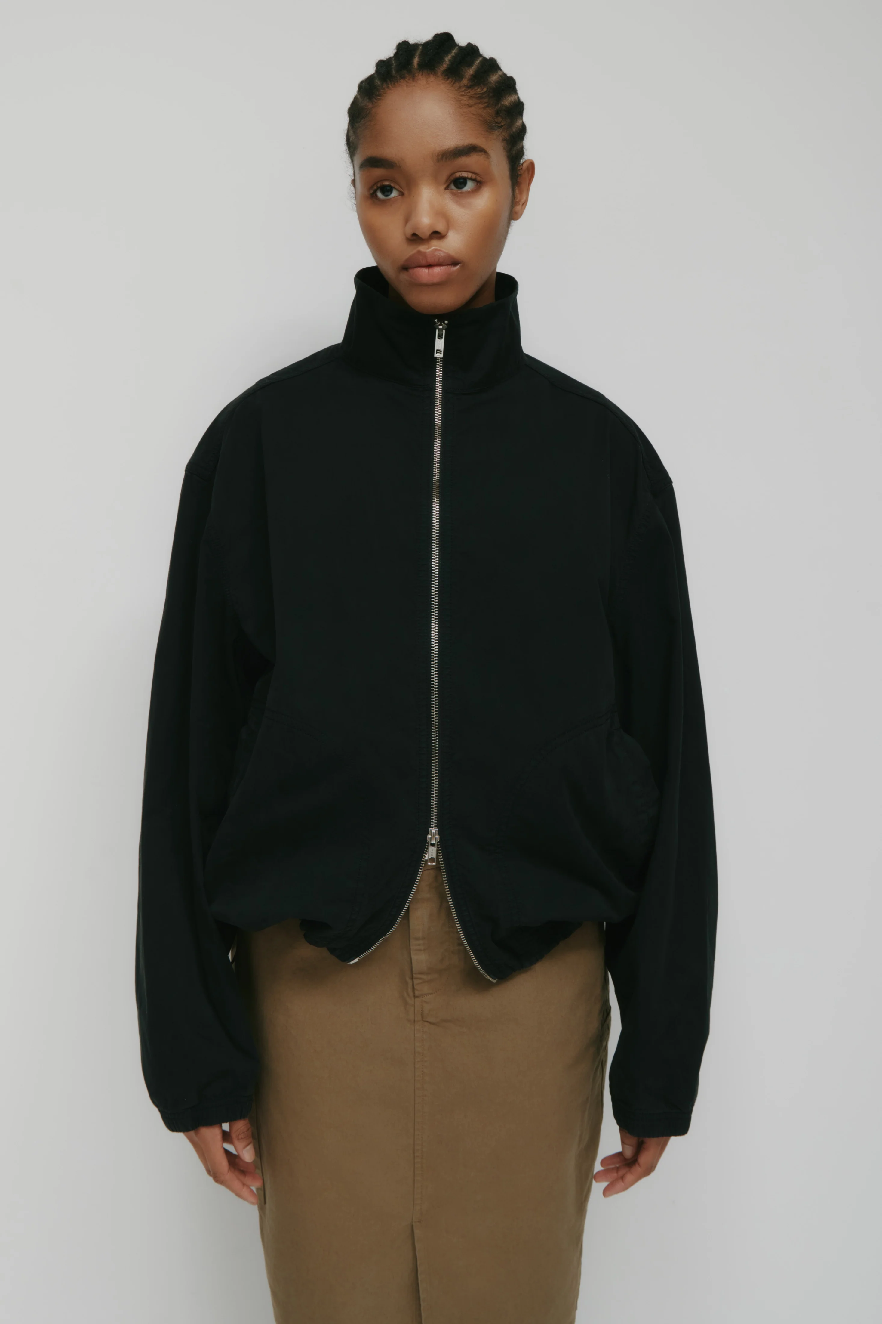 Men's Tefnut Stand Collar Jacket in Black - Image 5