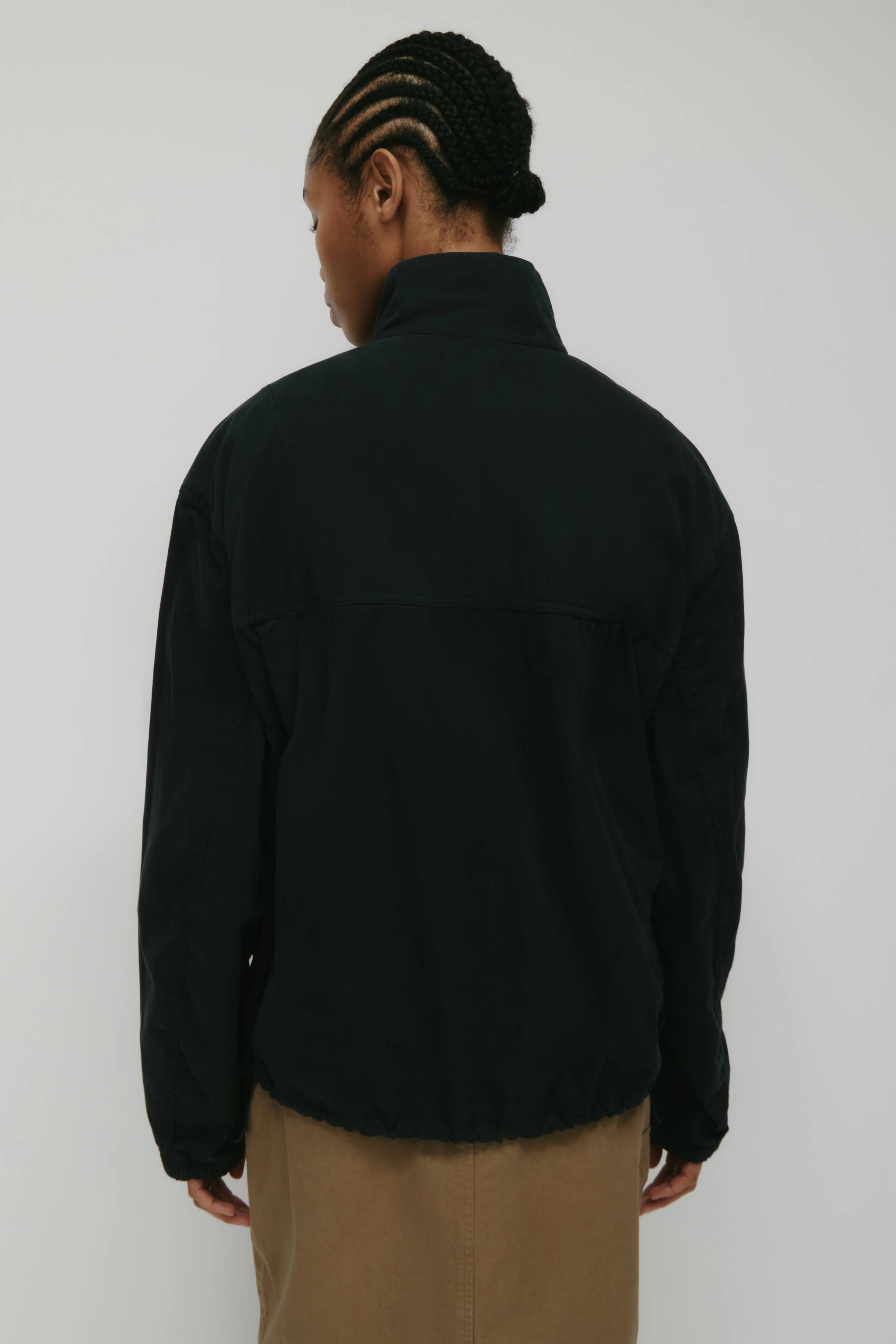 Men's Tefnut Stand Collar Jacket in Black - Image 9